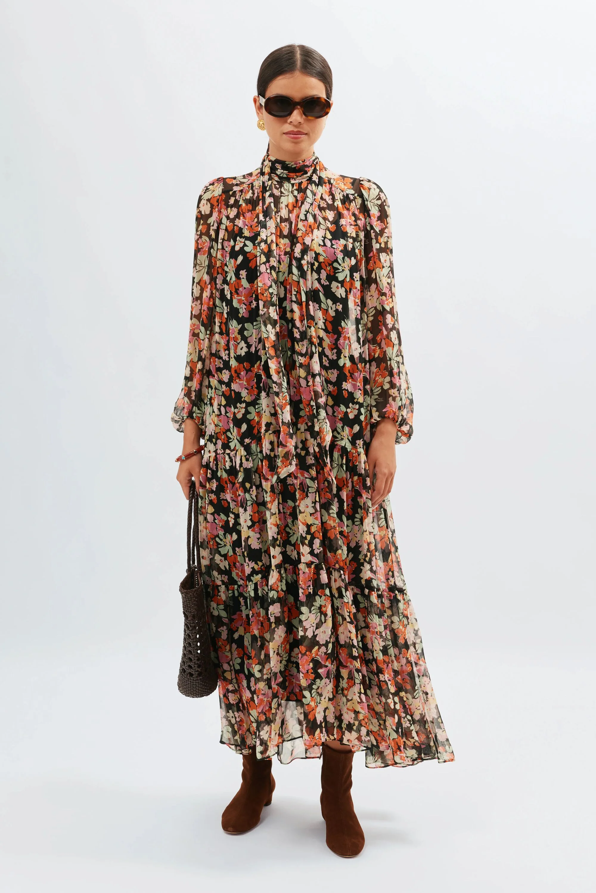 Adalind  -  Primrose Floral Deep Navy