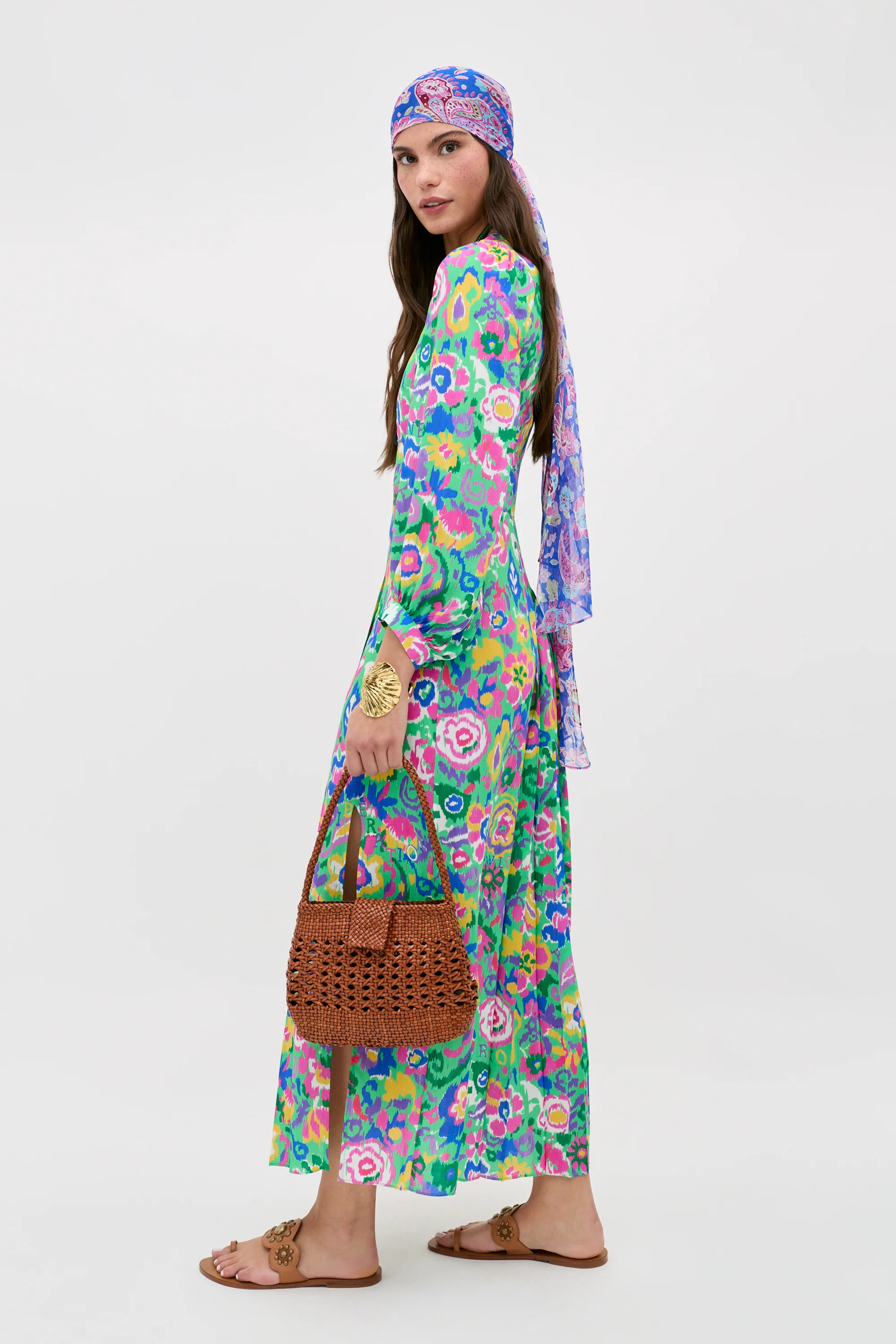 Alfie - Ikat Bloom Green - Image 3