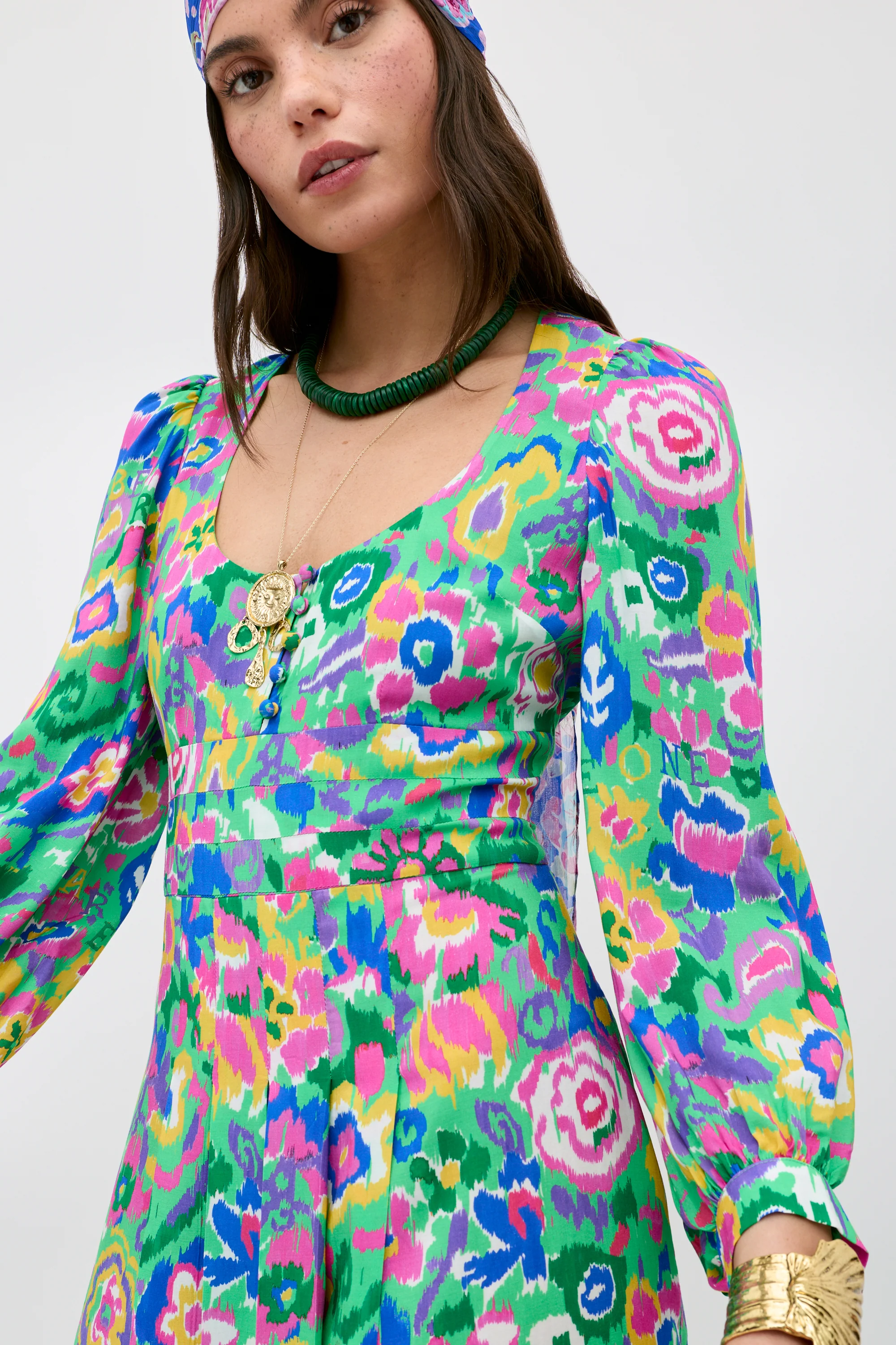 Alfie - Ikat Bloom Green - Image 4