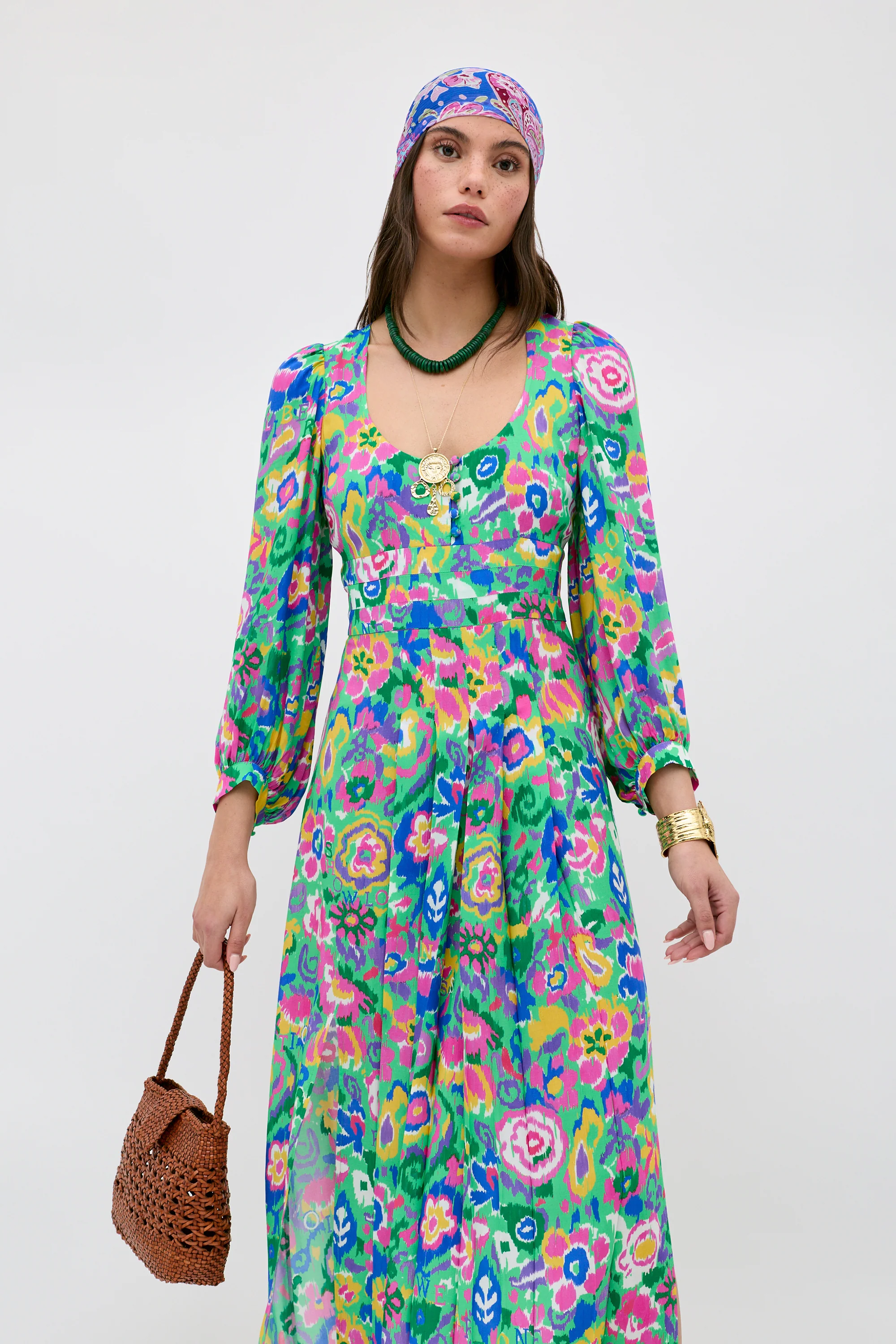 Alfie - Ikat Bloom Green - Image 7