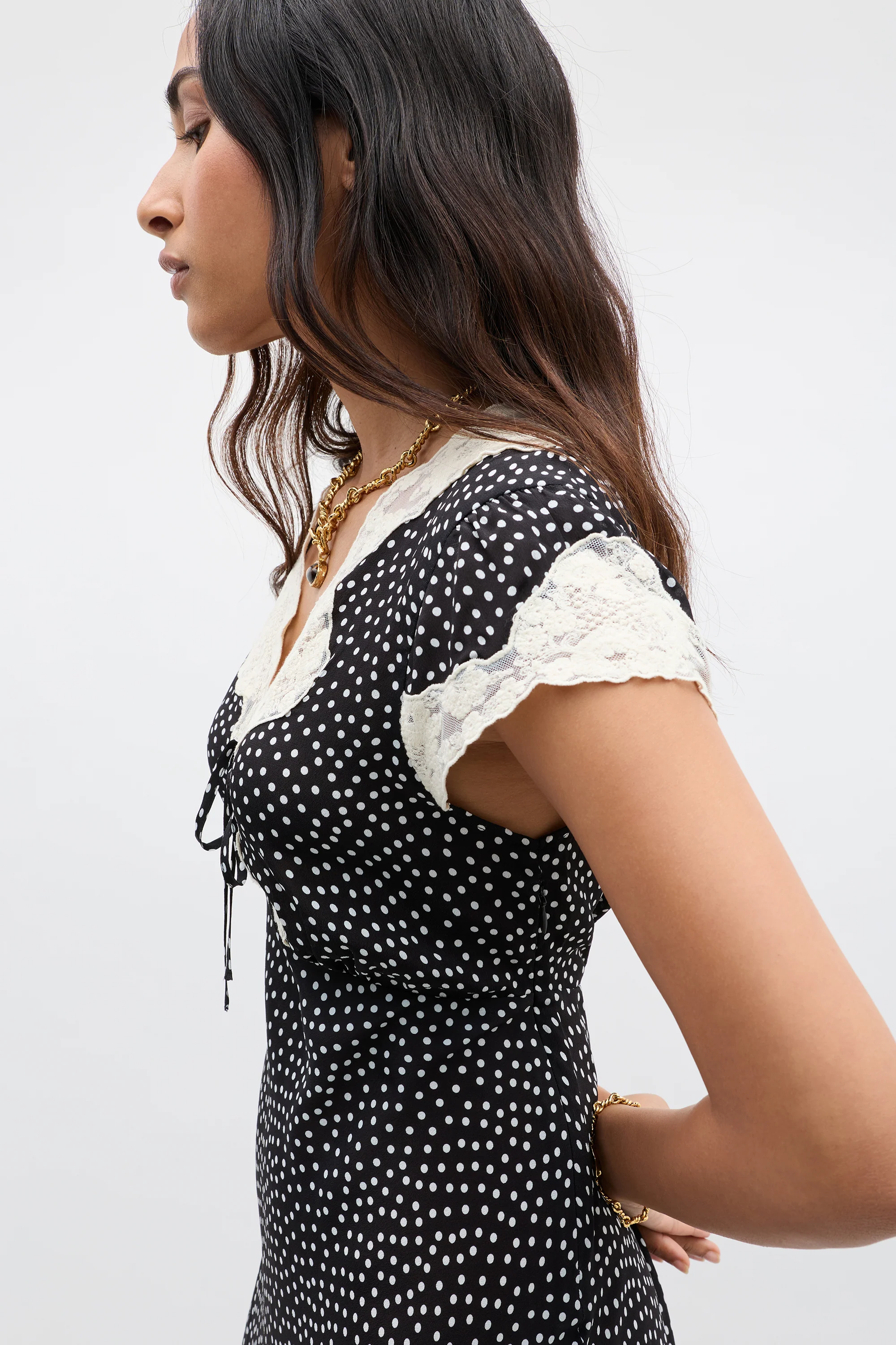 Amari  -  Mini Polka Dot Black - Image 4
