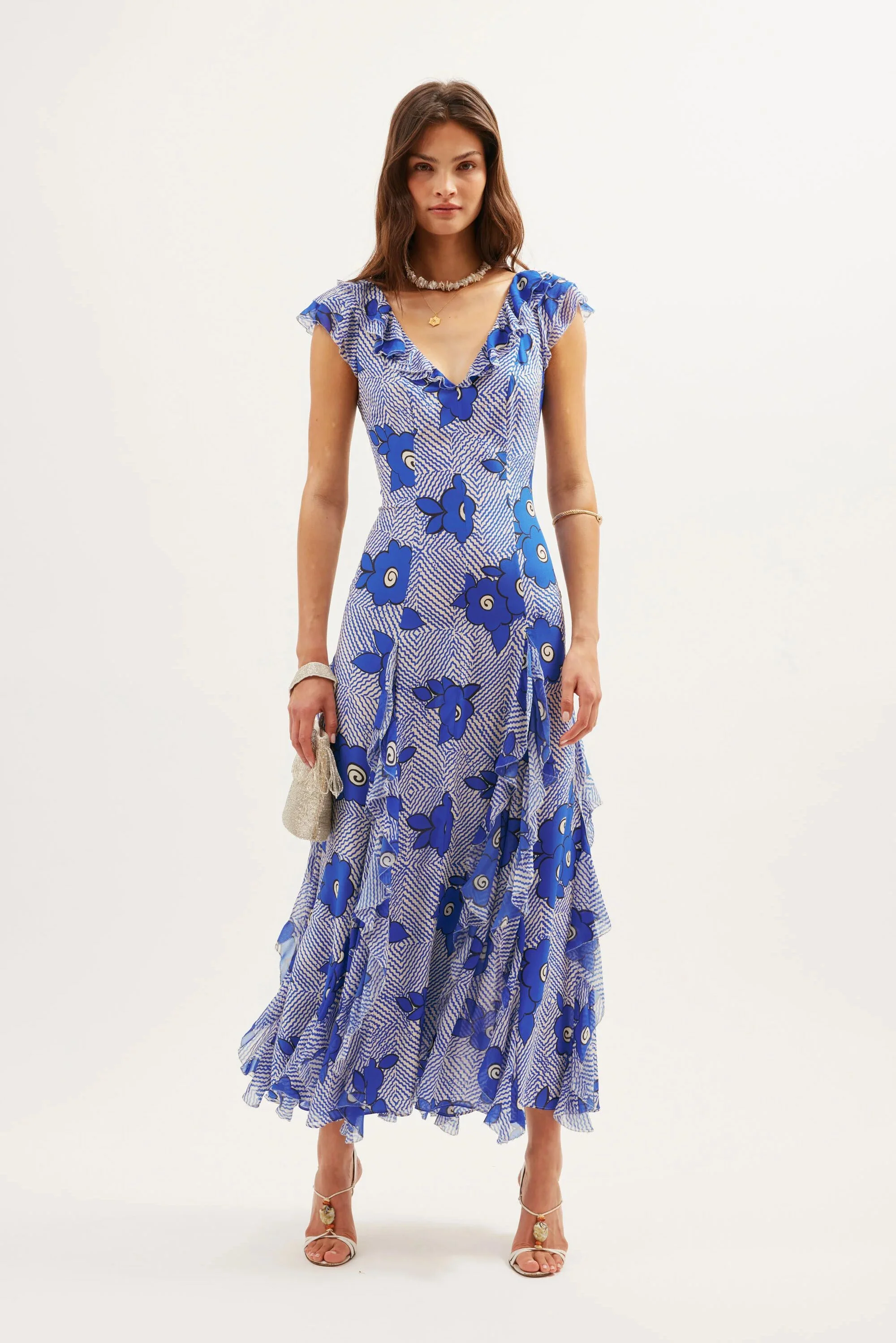 Ambika  -  Milos Floral Blue