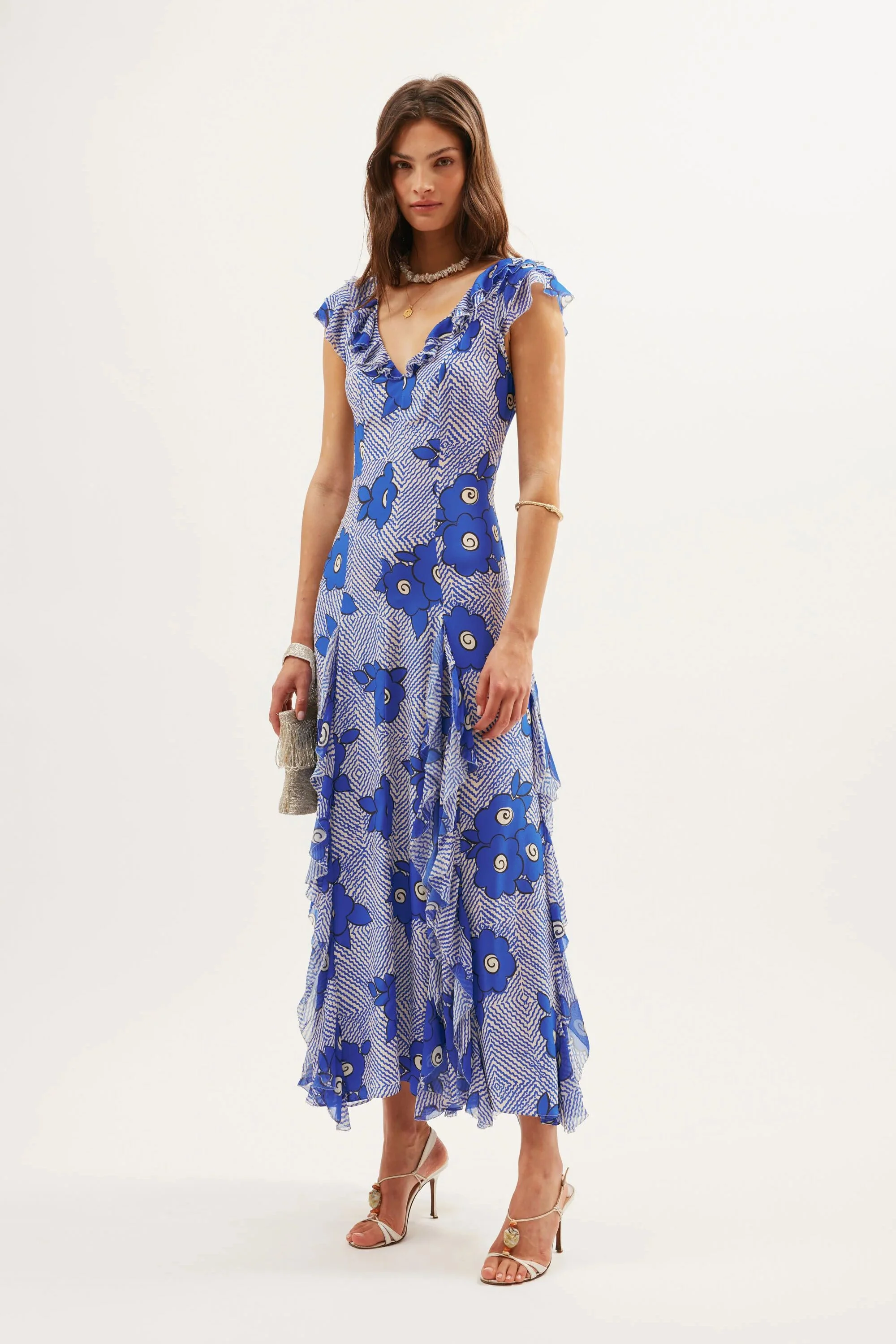 Ambika  -  Milos Floral Blue - Image 4