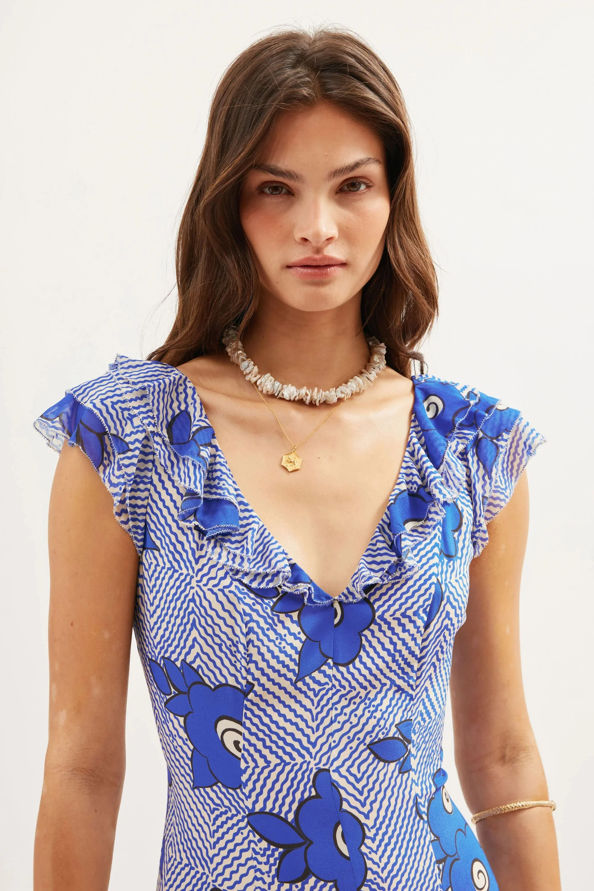 Ambika  -  Milos Floral Blue - Image 5