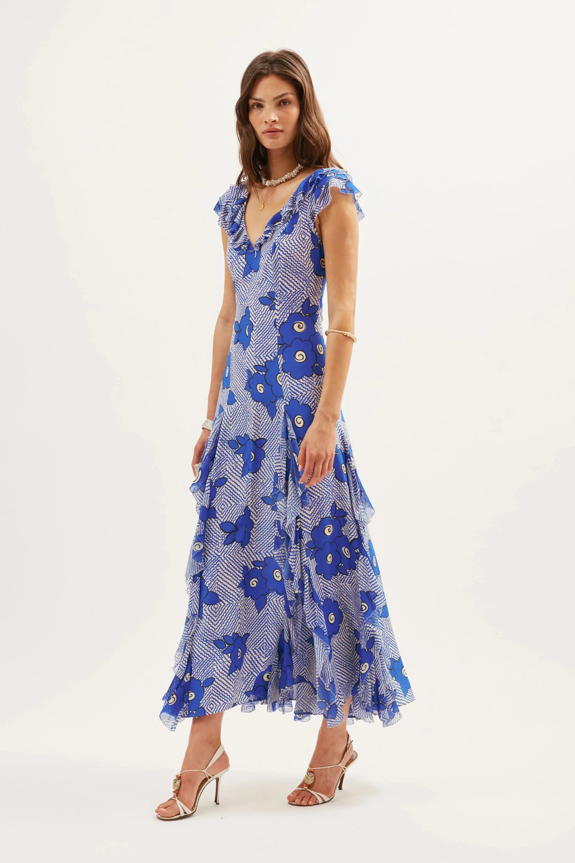 Ambika  -  Milos Floral Blue - Image 6