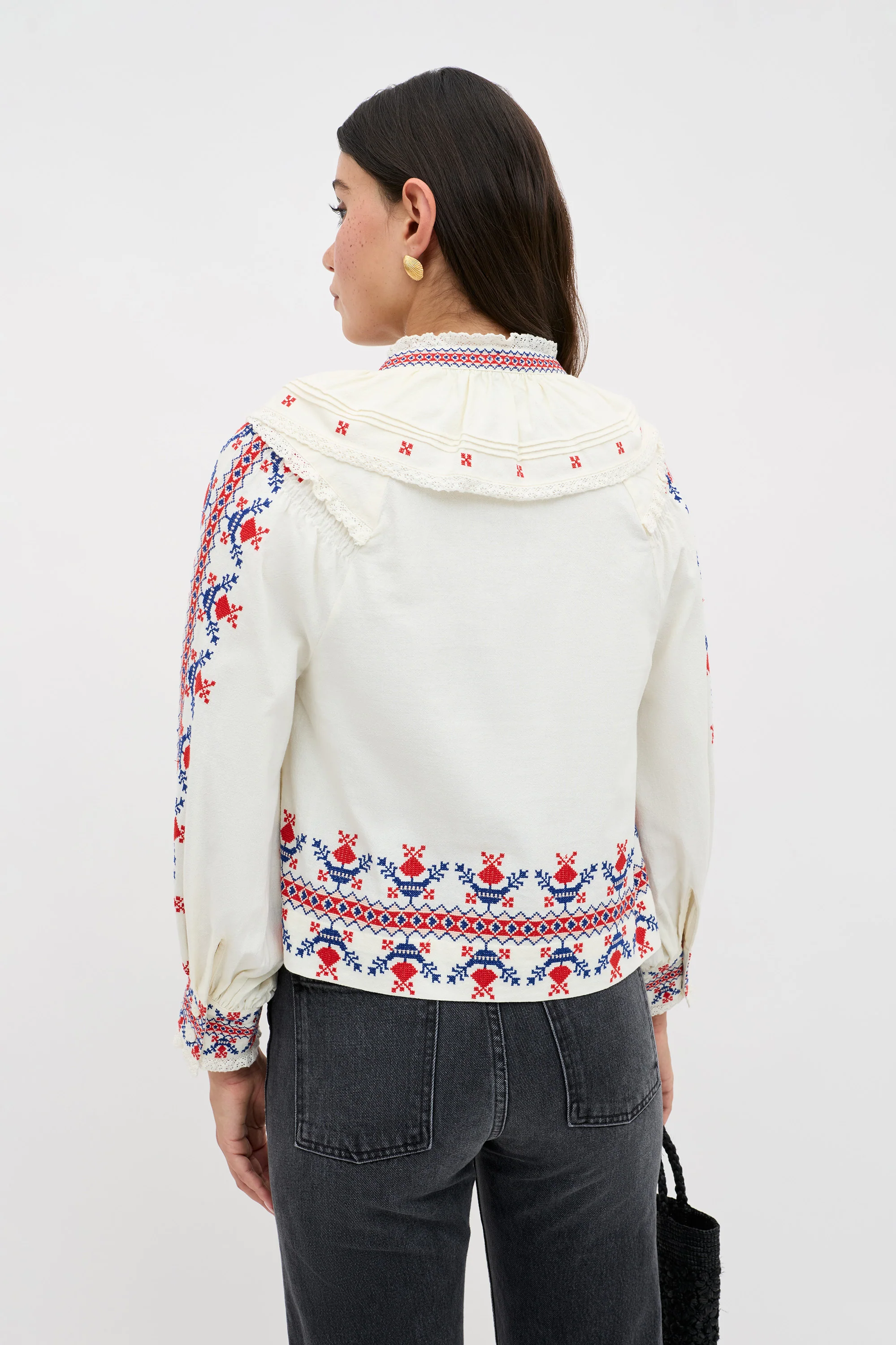Brisella - Gea Geo Embroidery Cream - Image 3