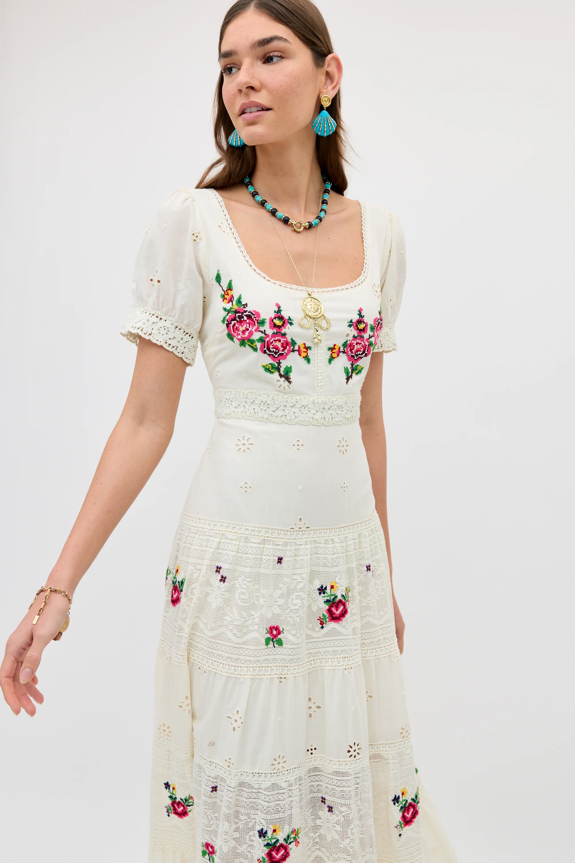 Cady - Spring Rose Embroidery Cream - Image 3