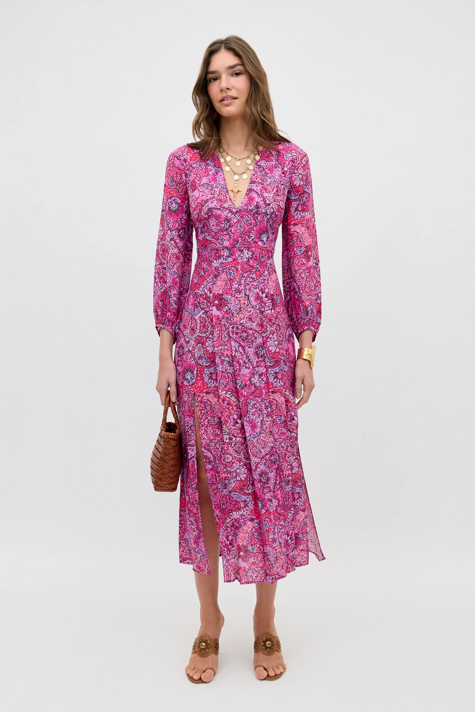 Camellia - Paisley Floral Red - Image 2
