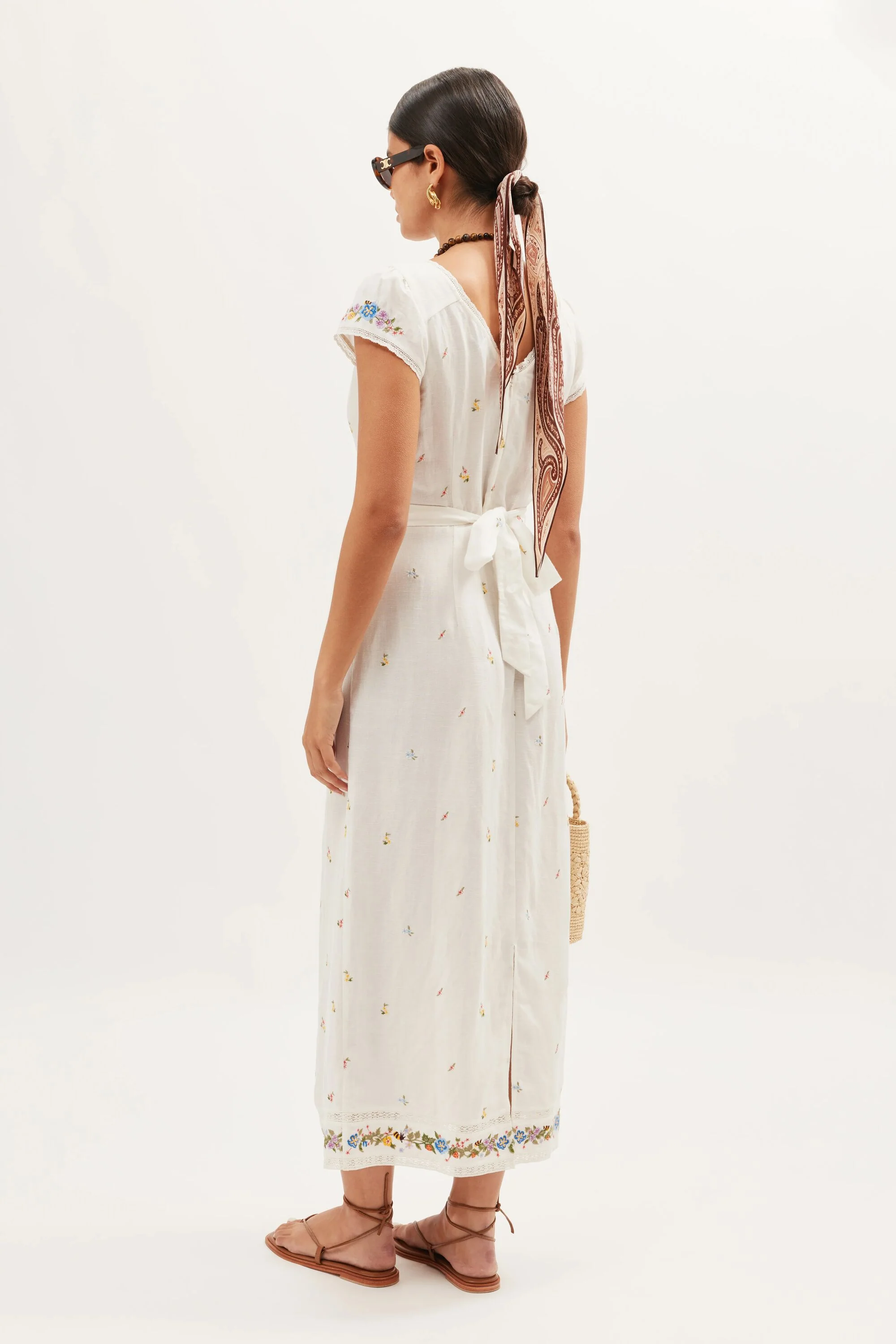 Carey  -  Meadow Embroidery Ivory - Image 4