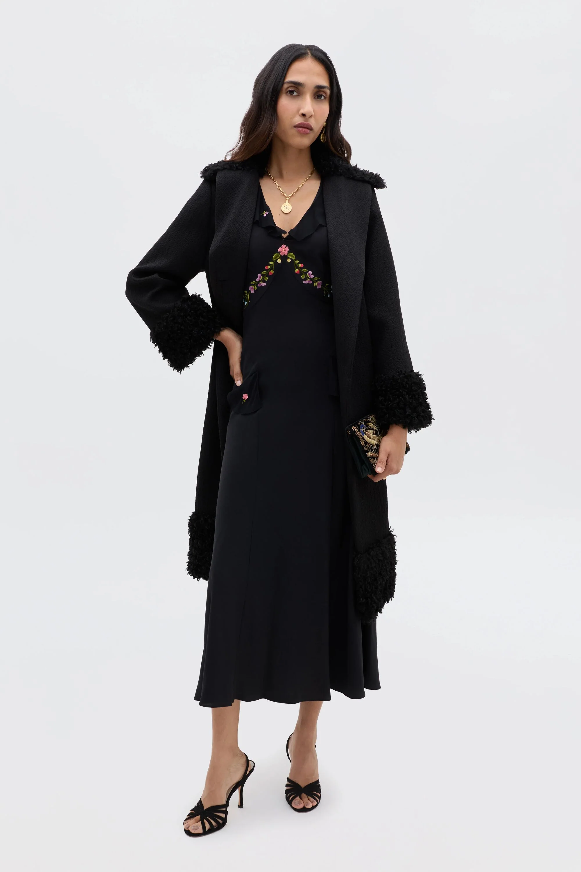 Cedar - Bouquet Embroidery Black - Image 6