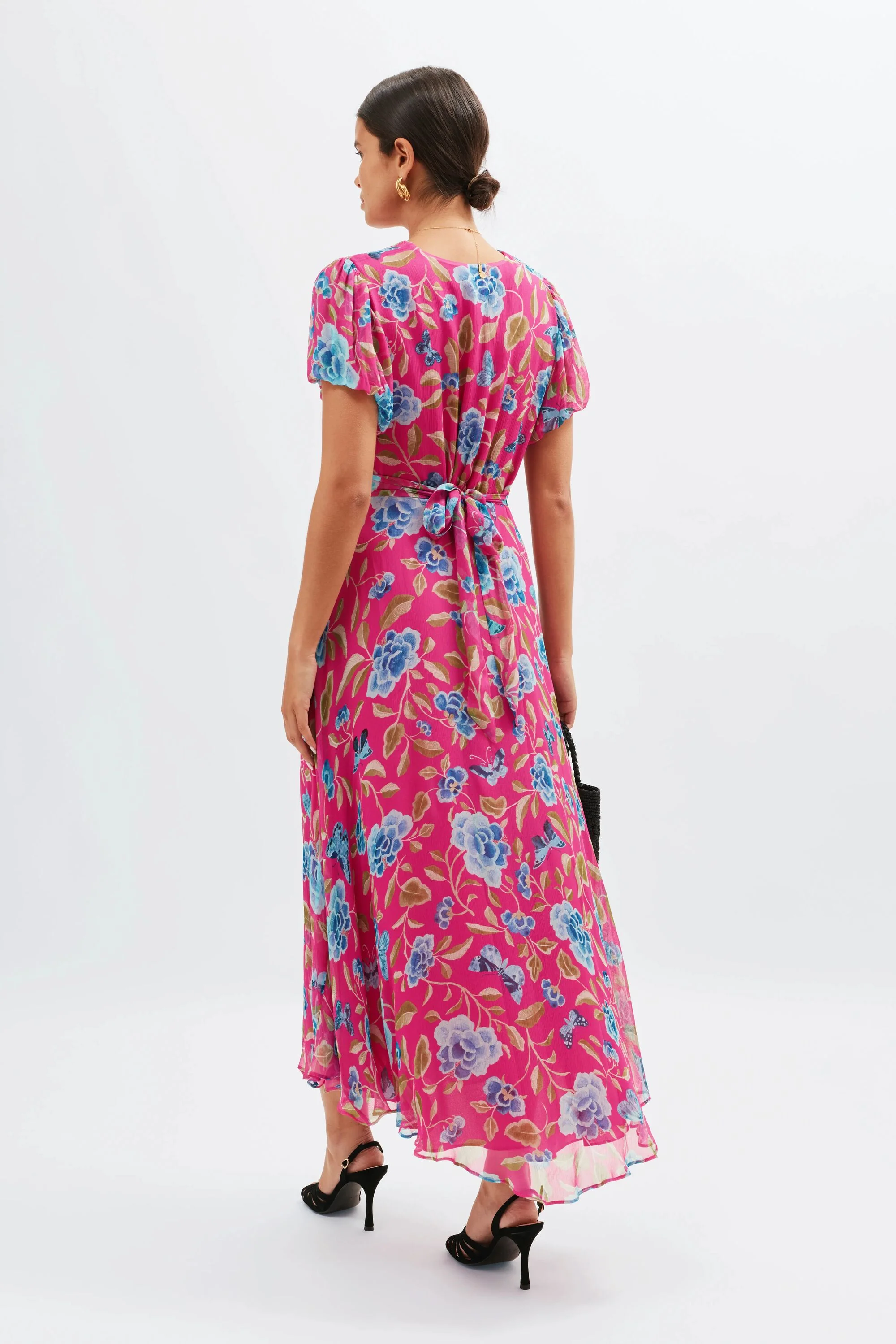 Corrine  -  Butterfly Floral Magenta - Image 5