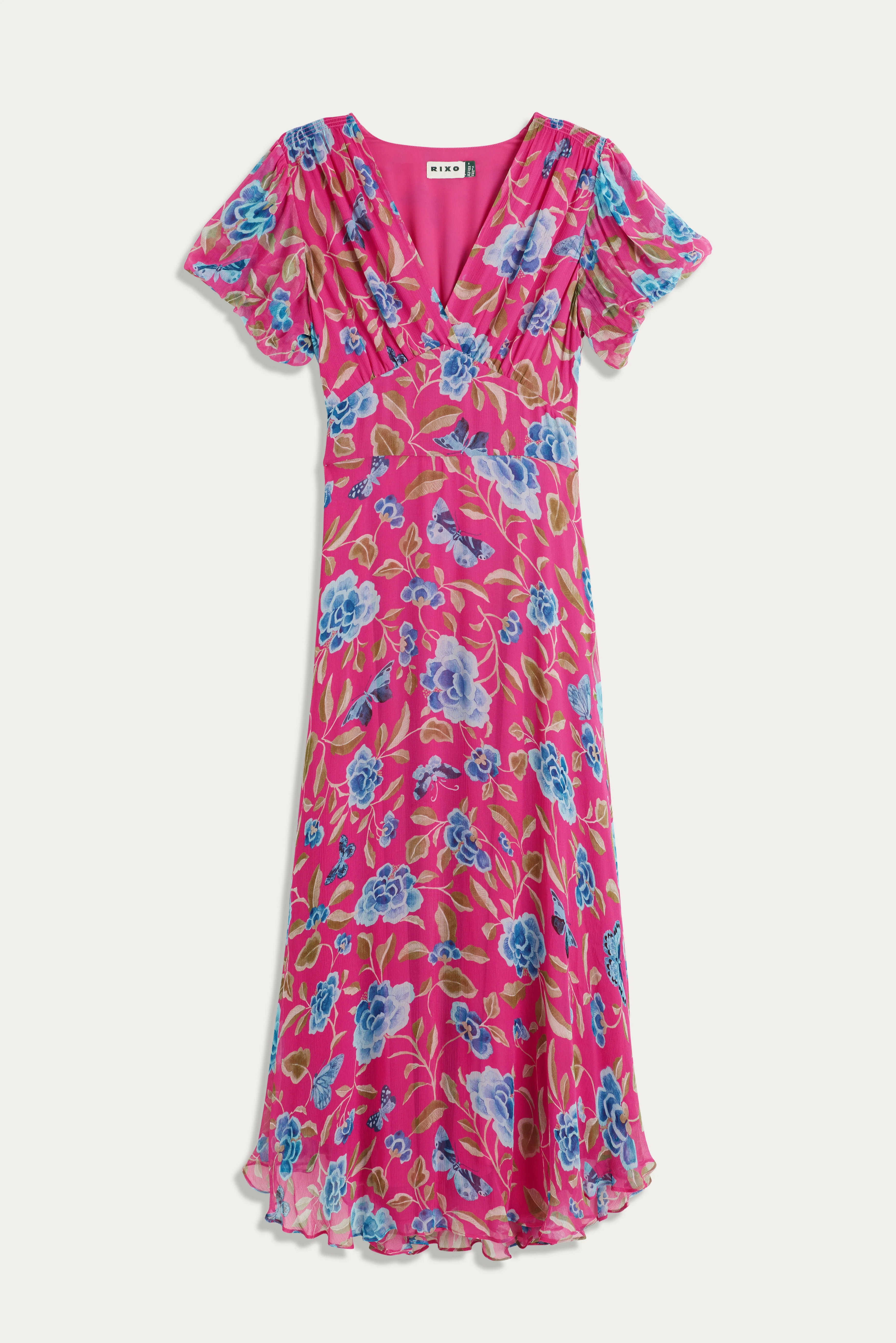 Corrine  -  Butterfly Floral Magenta - Image 6