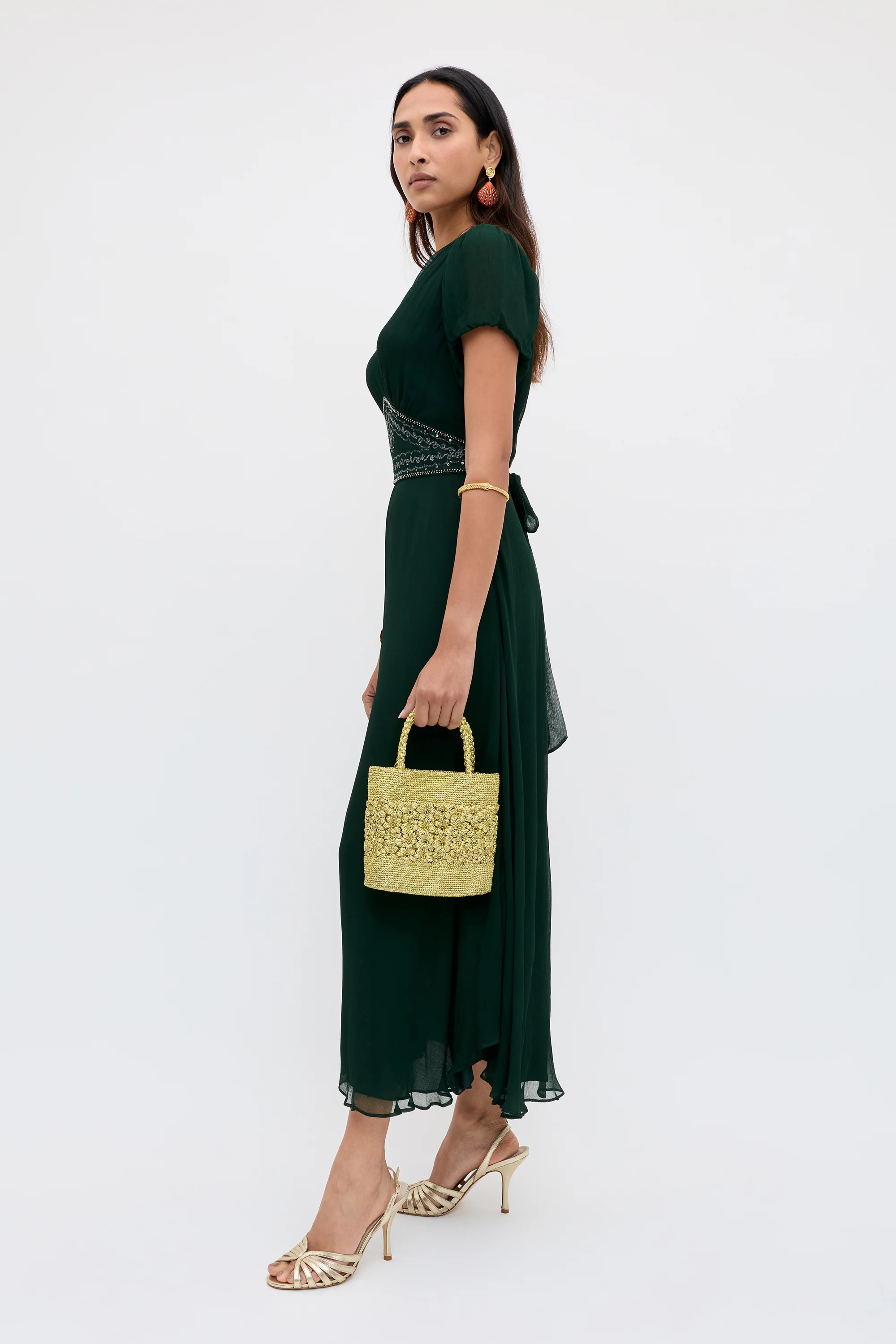 Corrine - Diana Embellishment Forest Green - Image 4