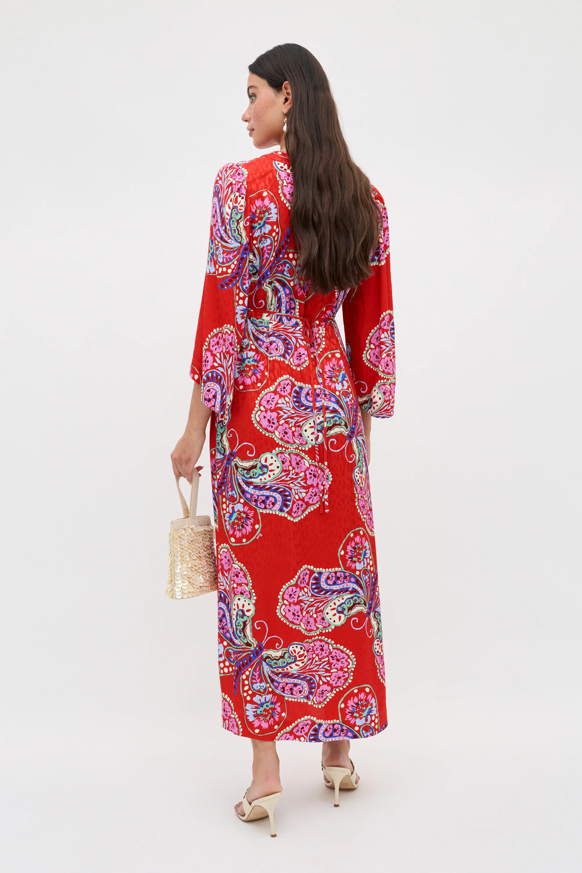 Dahlia - Butterfly Bloom Jacquard Red - Image 5