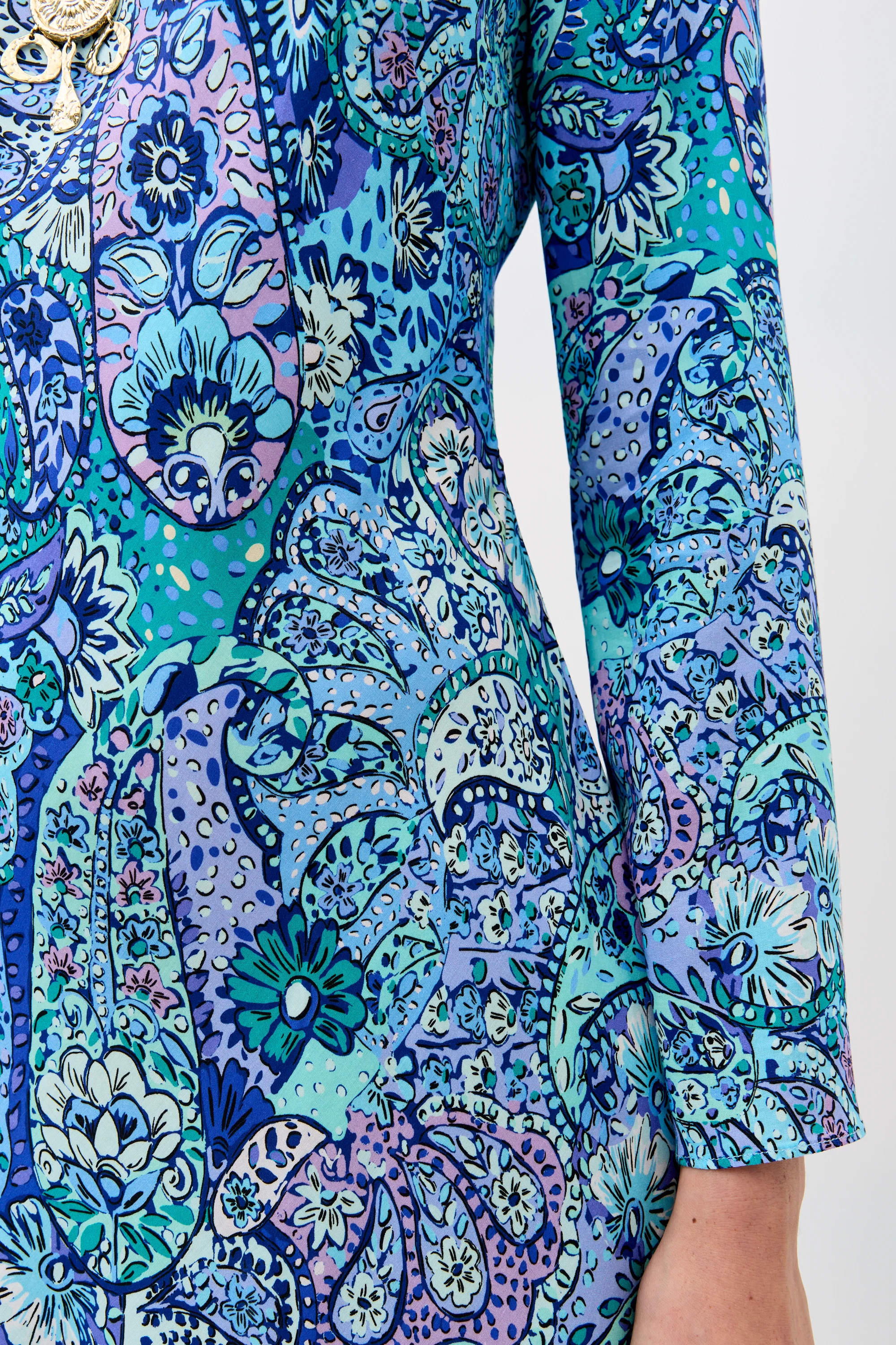 Dulce - Paisley Floral Blue - Image 4