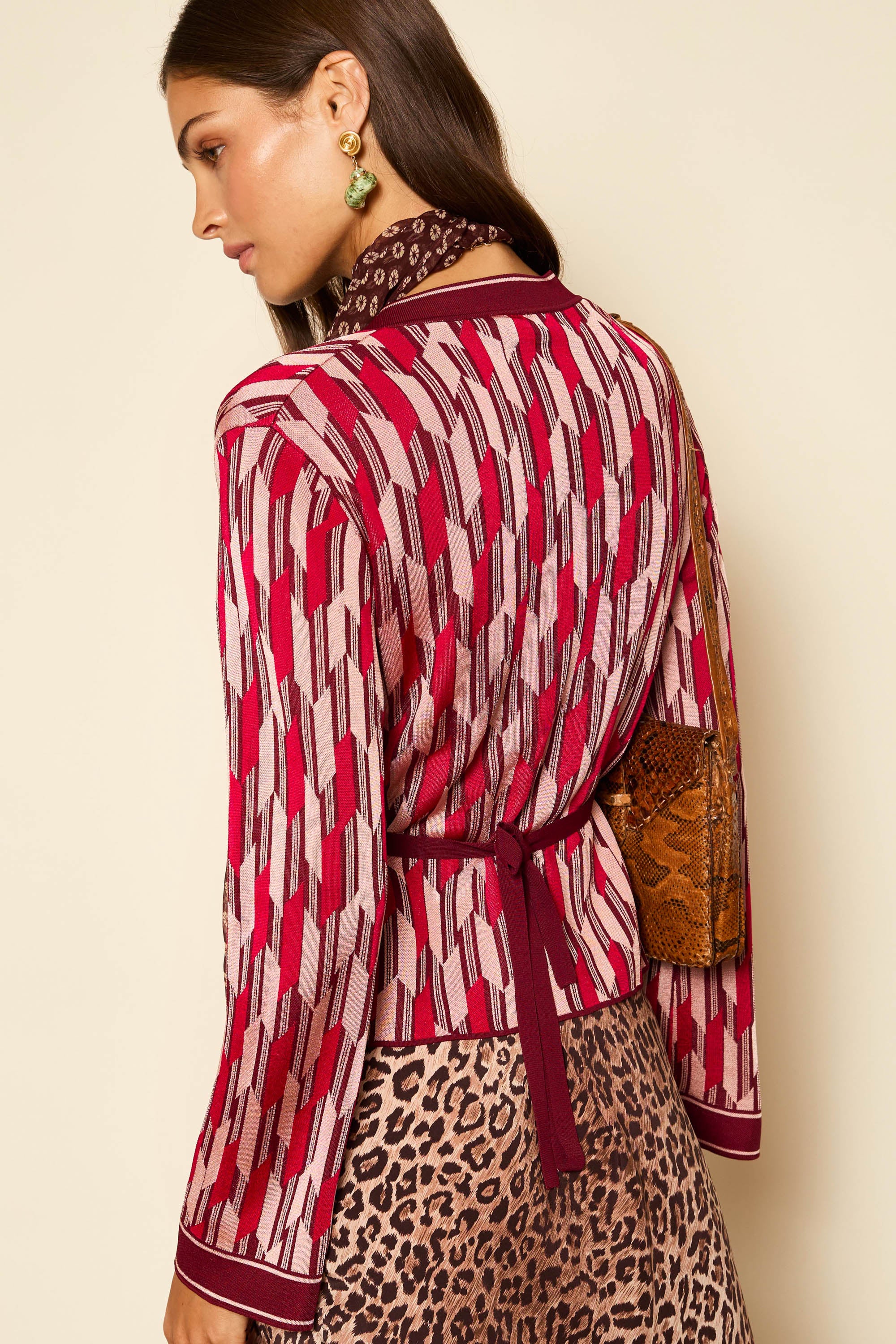Elijah - Chevron Knit Berry - Image 3