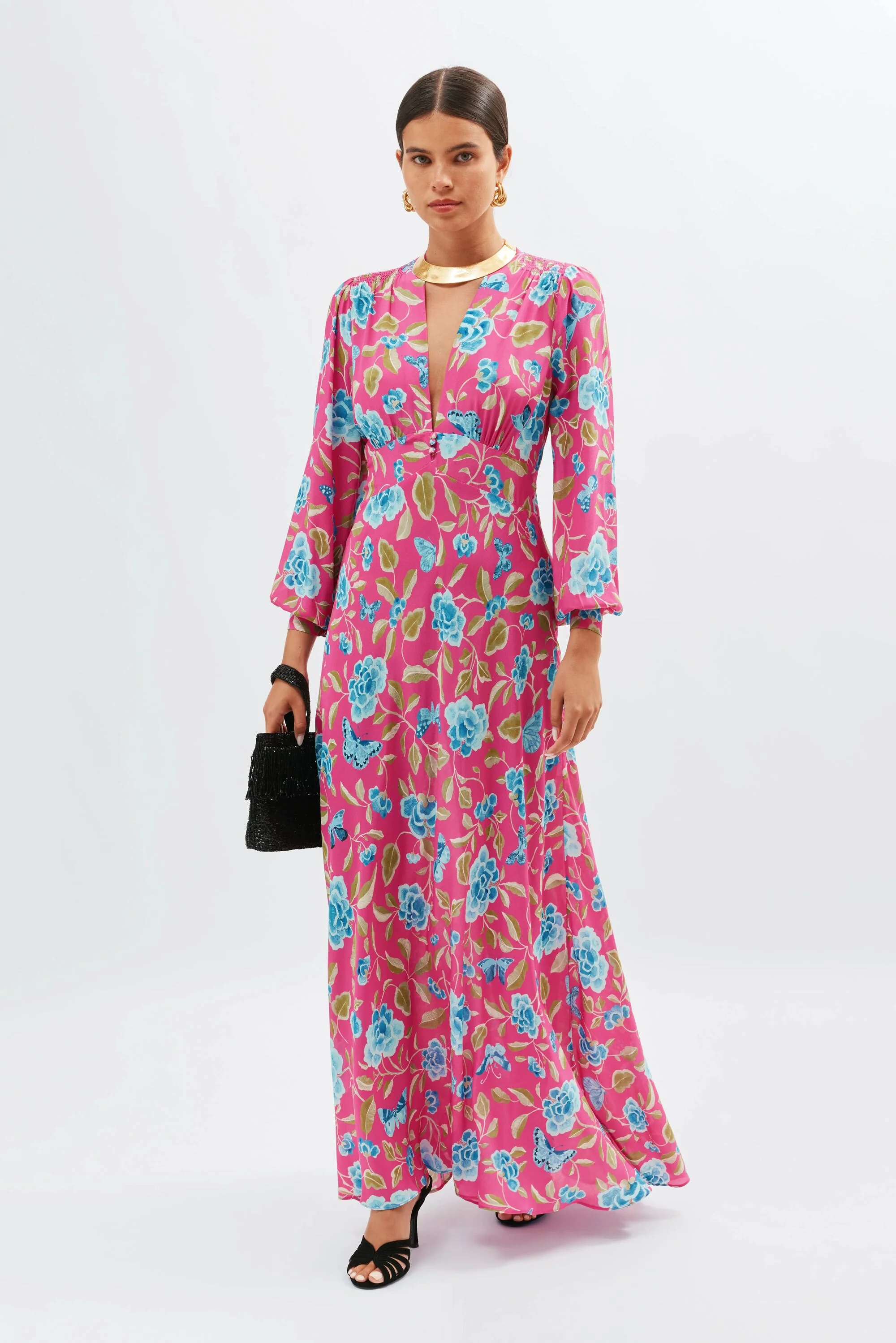 Emory  -  Butterfly Floral Magenta - Image 3