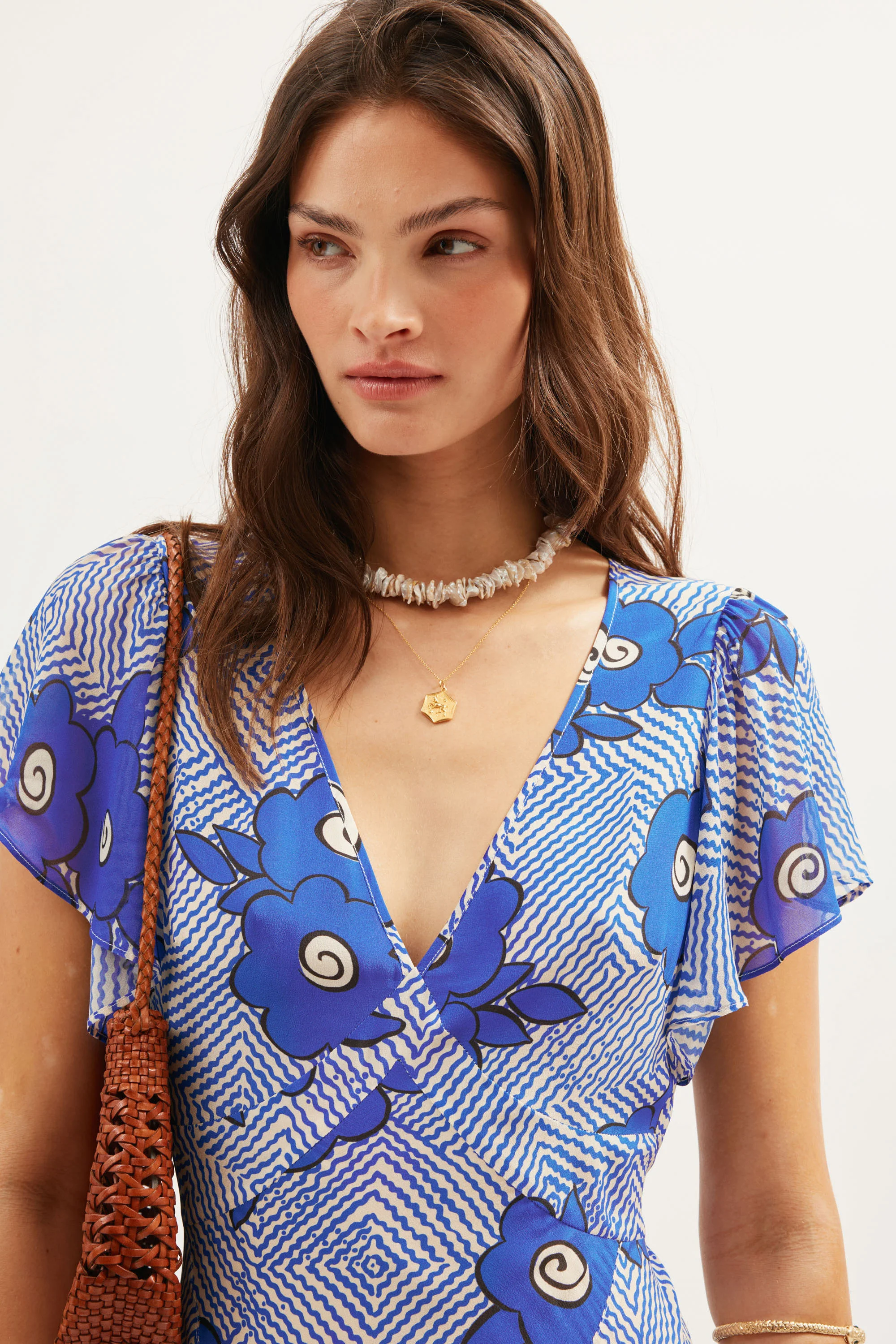 Evie  -  Milos Floral Blue - Image 3
