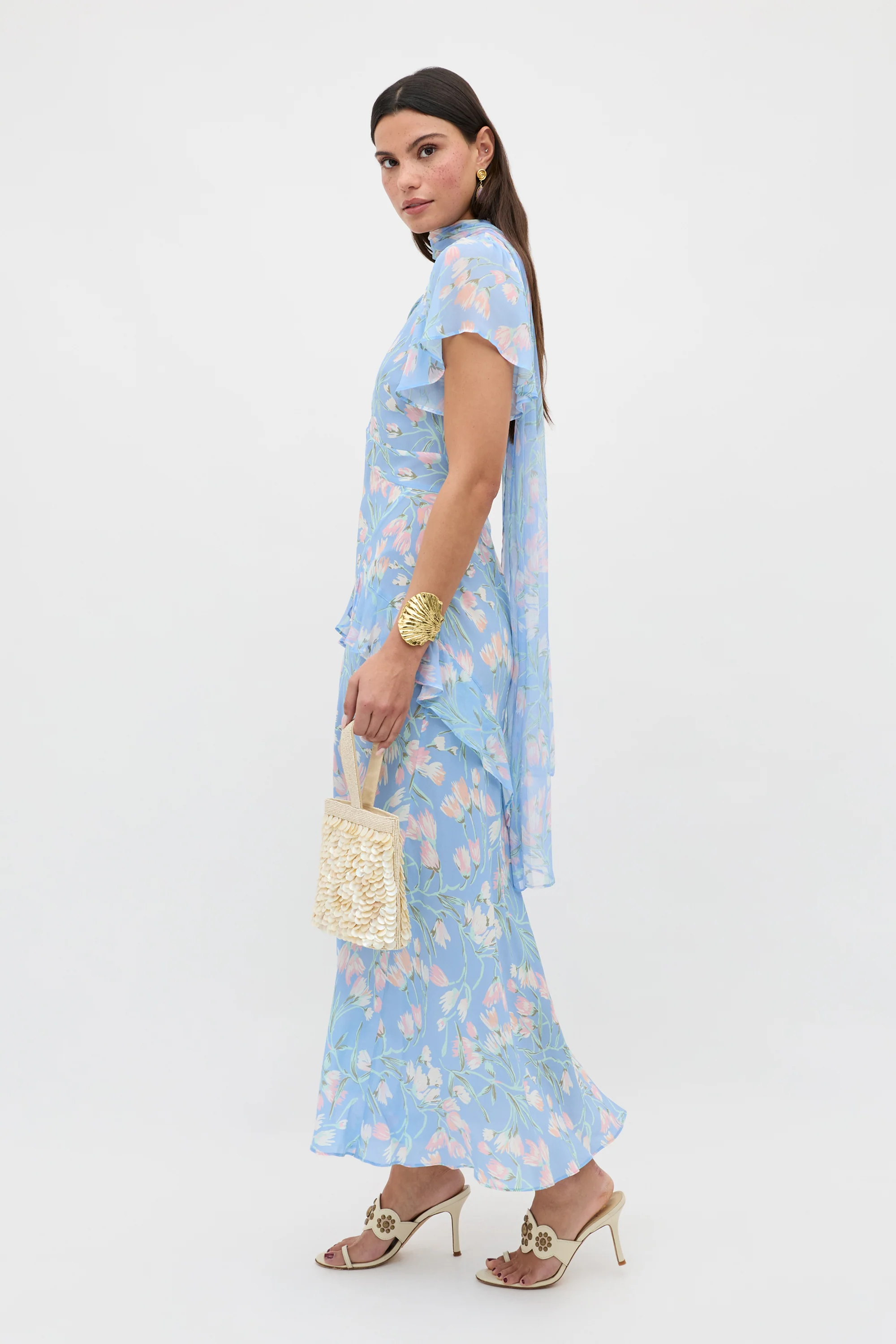 Evie - Watercolour Floral Blue - Image 5