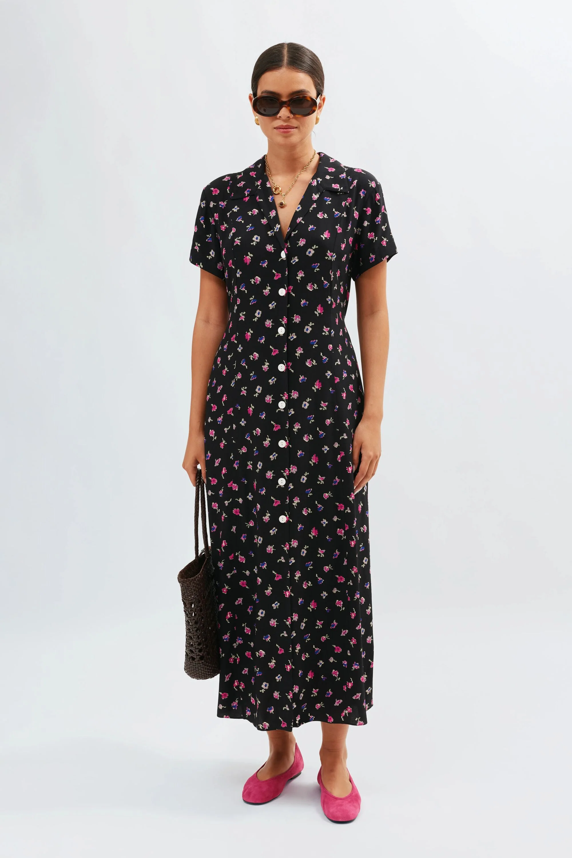Florrie - French Ditsy Black
