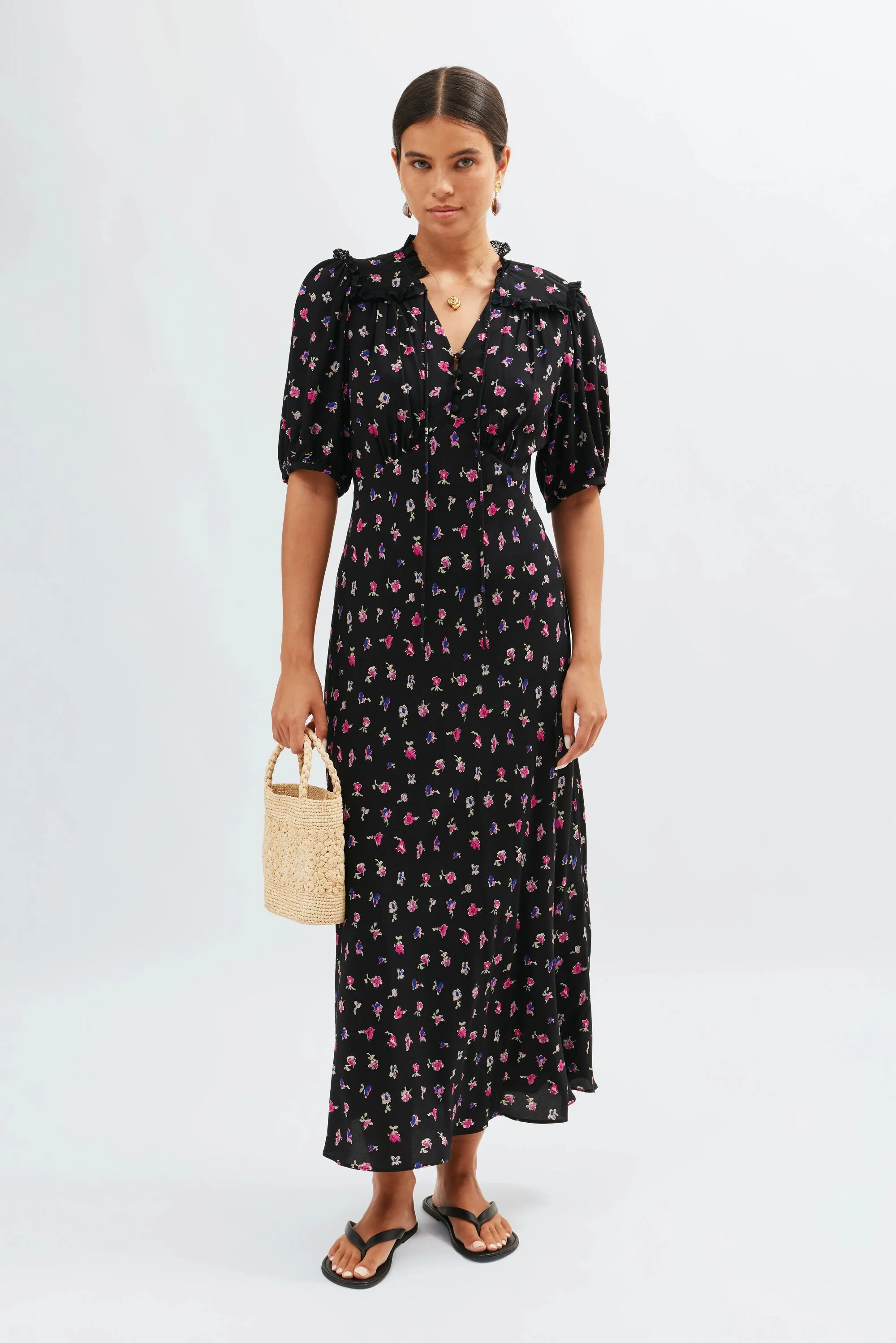 Gwen  -  French Ditsy Black - Image 2