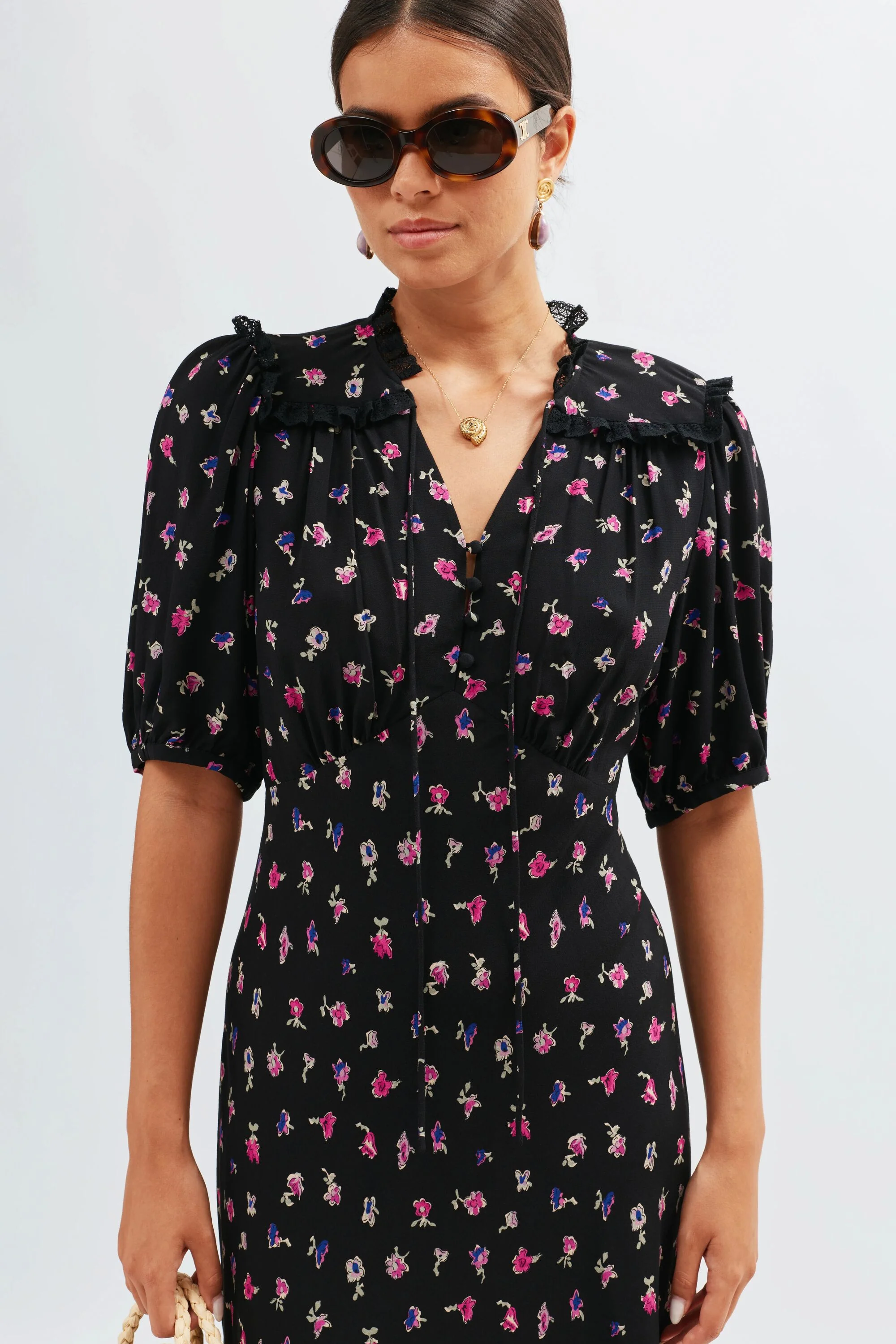 Gwen  -  French Ditsy Black - Image 4