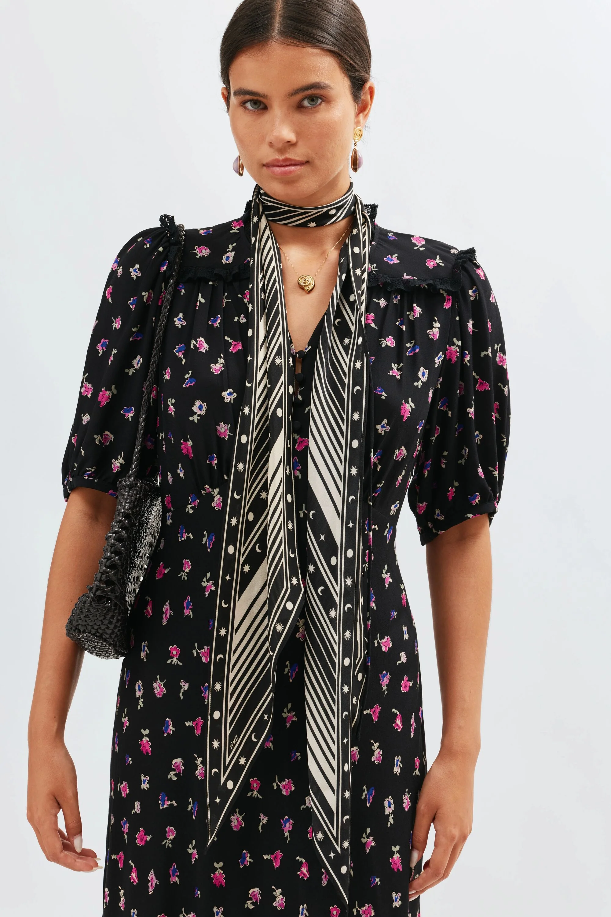 Gwen  -  French Ditsy Black - Image 5