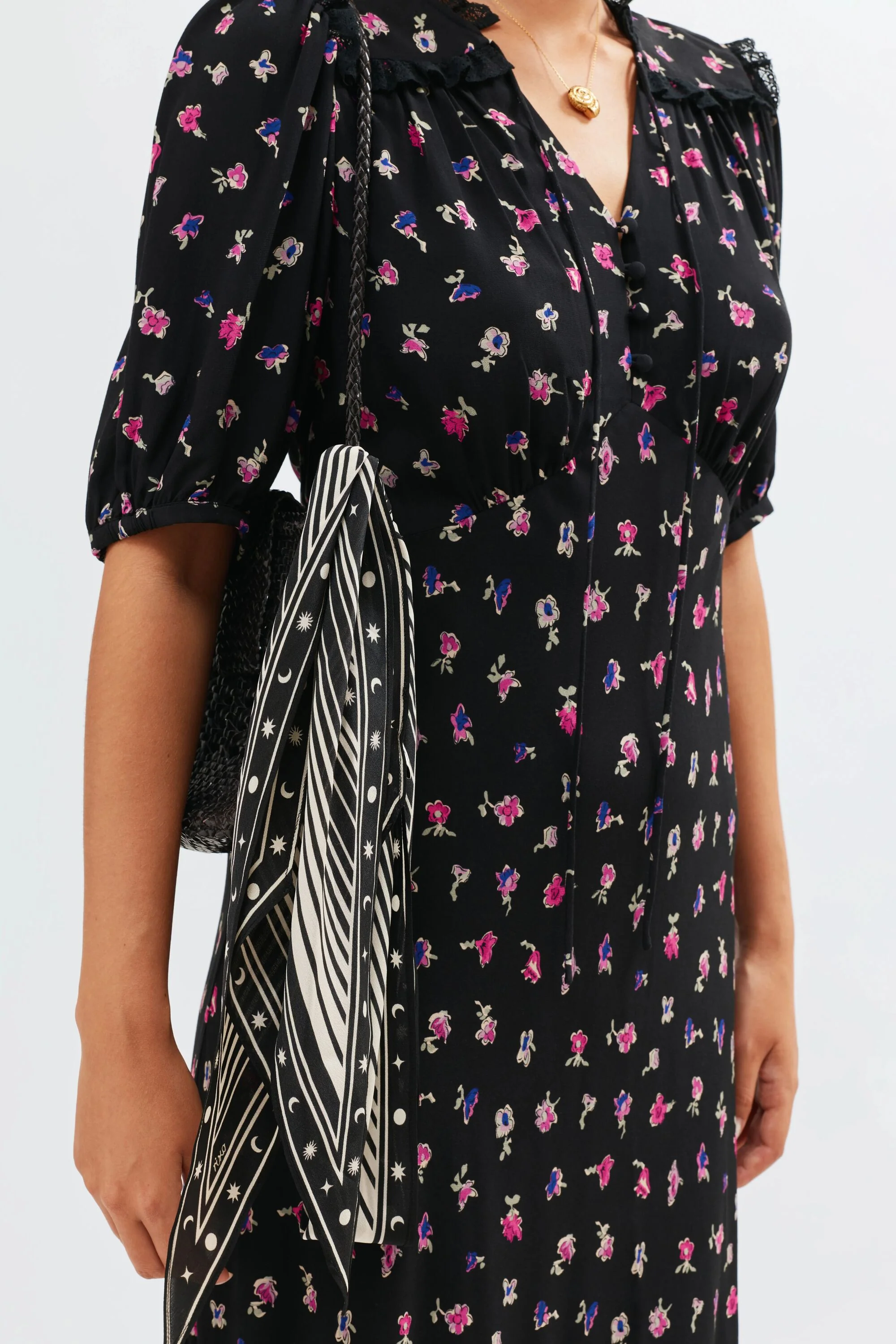 Gwen  -  French Ditsy Black - Image 6
