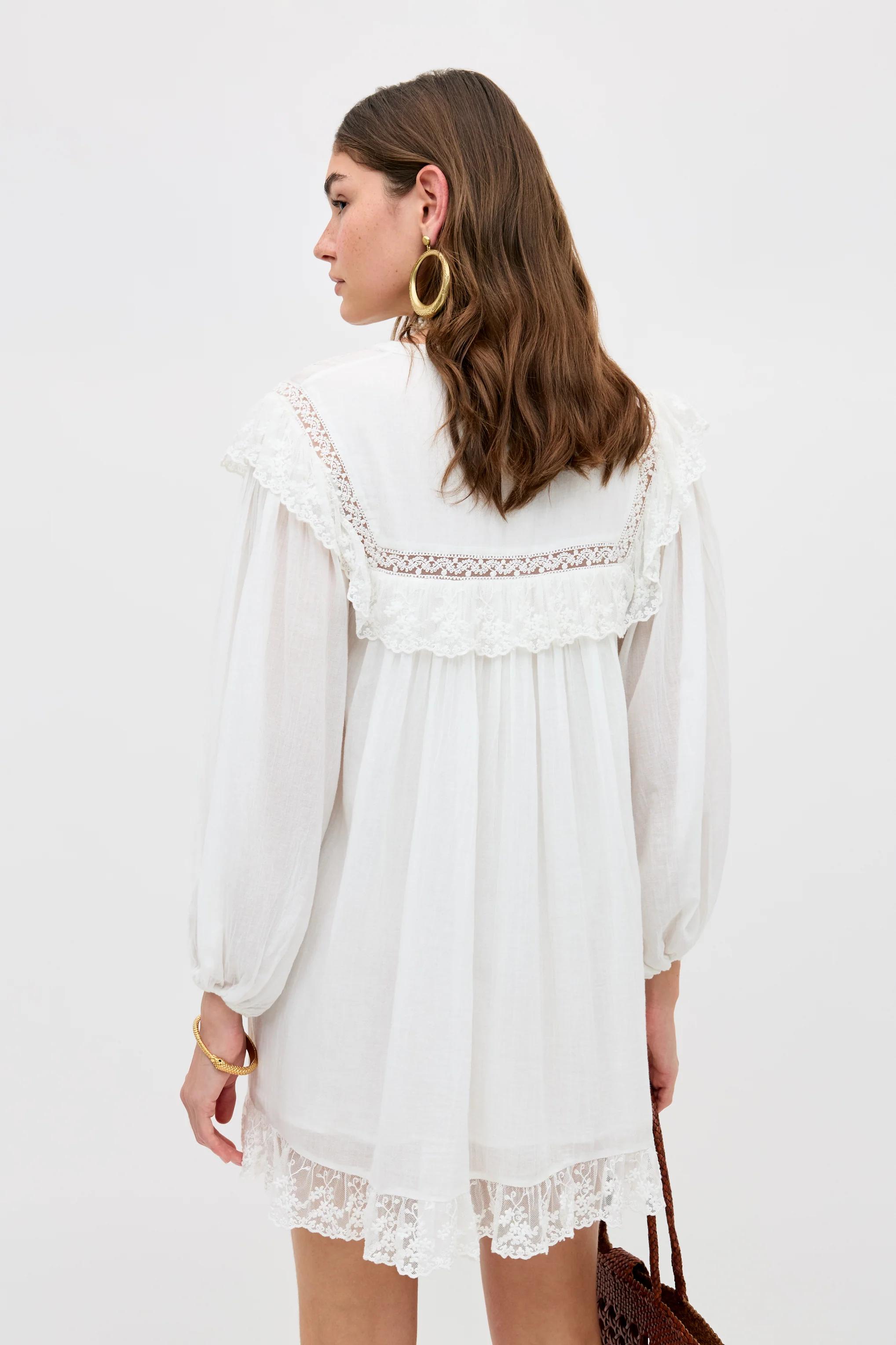 Inez - Lilly Embroidery Ivory - Image 3