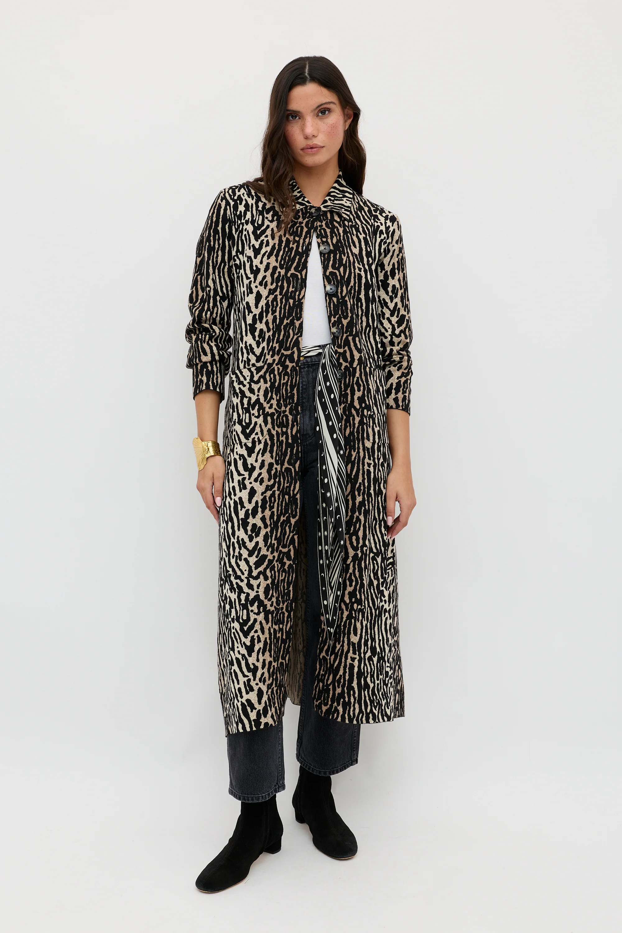 Jacoba  -  Bohemia Leopard Jacquard Brown - Image 3