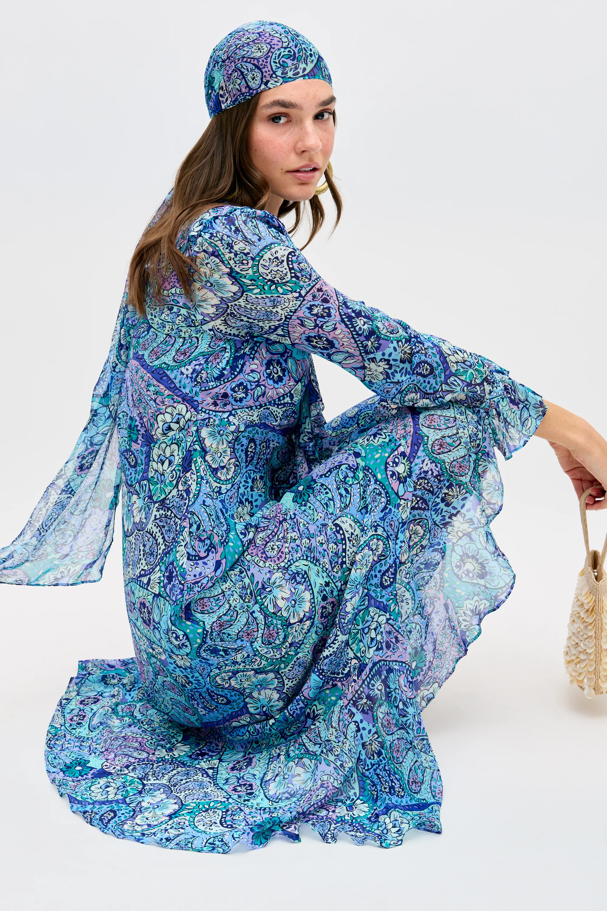 Julien - Paisley Floral Blue - Image 4