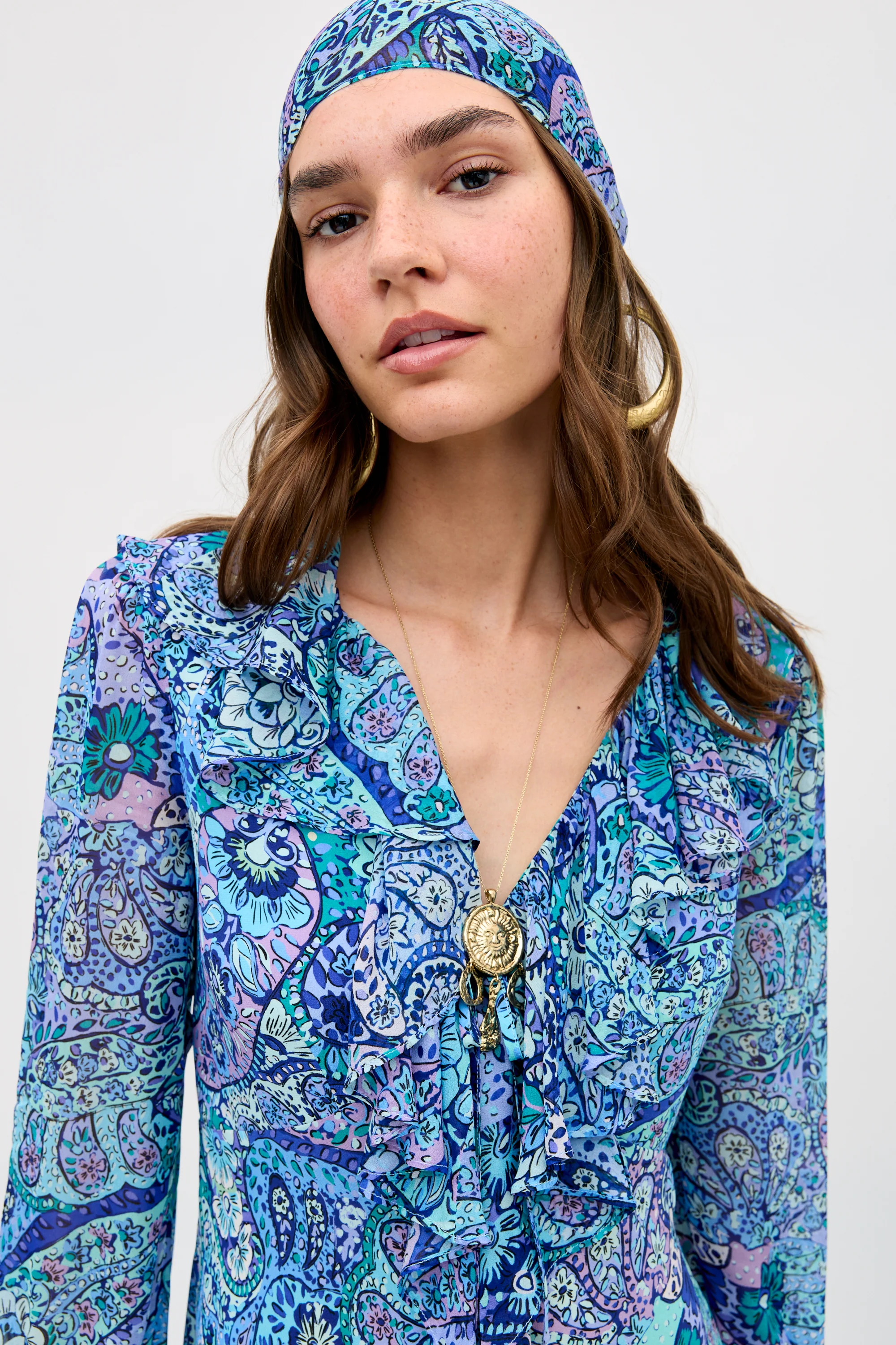 Julien - Paisley Floral Blue - Image 5