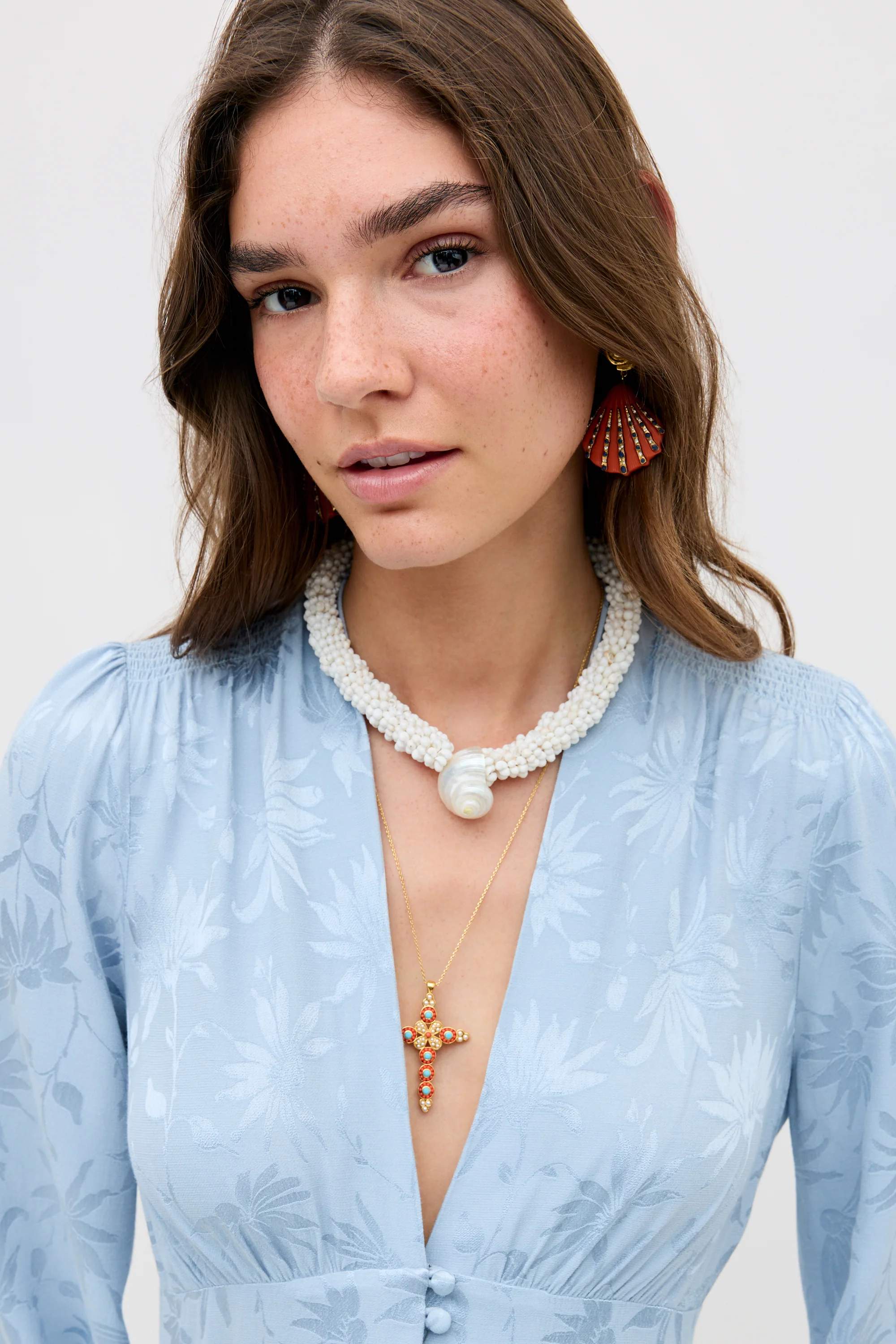 Lea - Daisy Jacquard Bluebell - Image 2