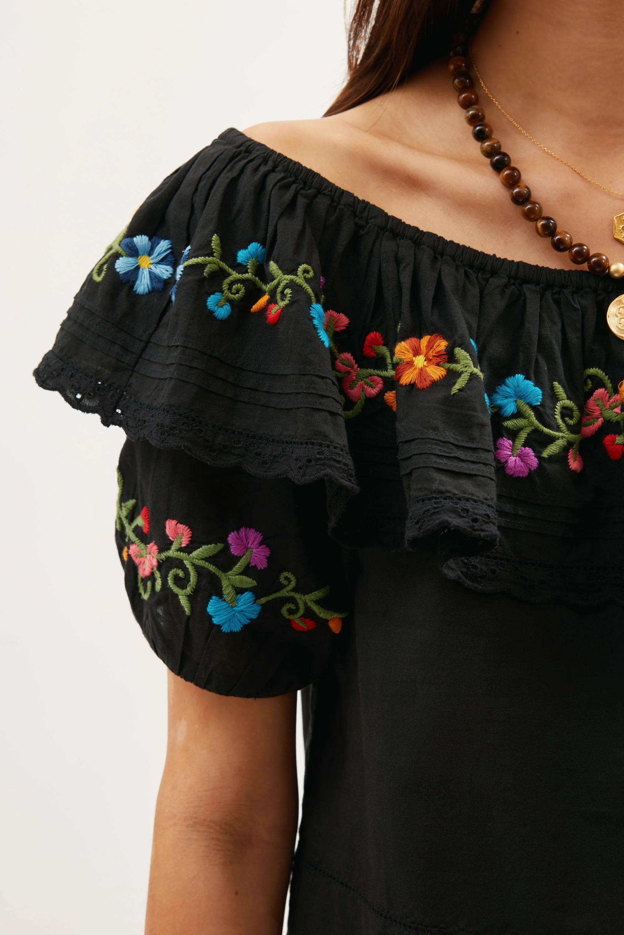 Lisette - Ombre Floral Embroidery Black - Image 5