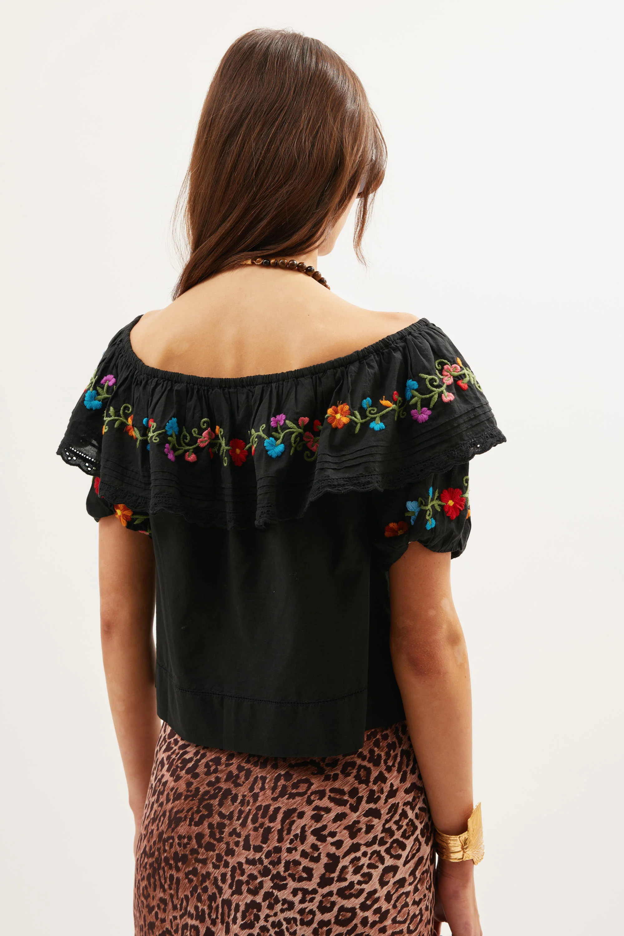 Lisette - Ombre Floral Embroidery Black - Image 6