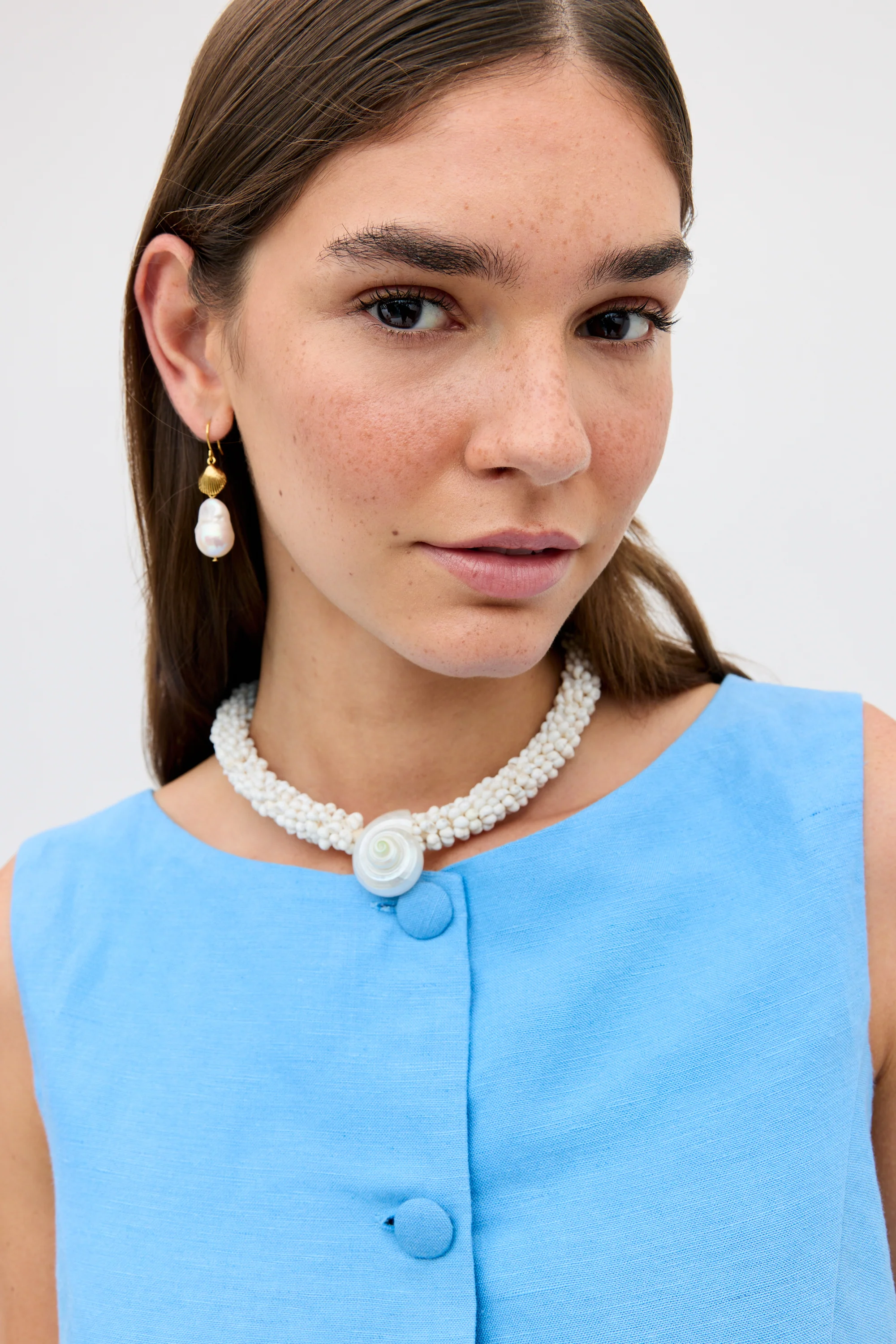 Lucca - Daisy Cutwork Embroidery Blue - Image 5