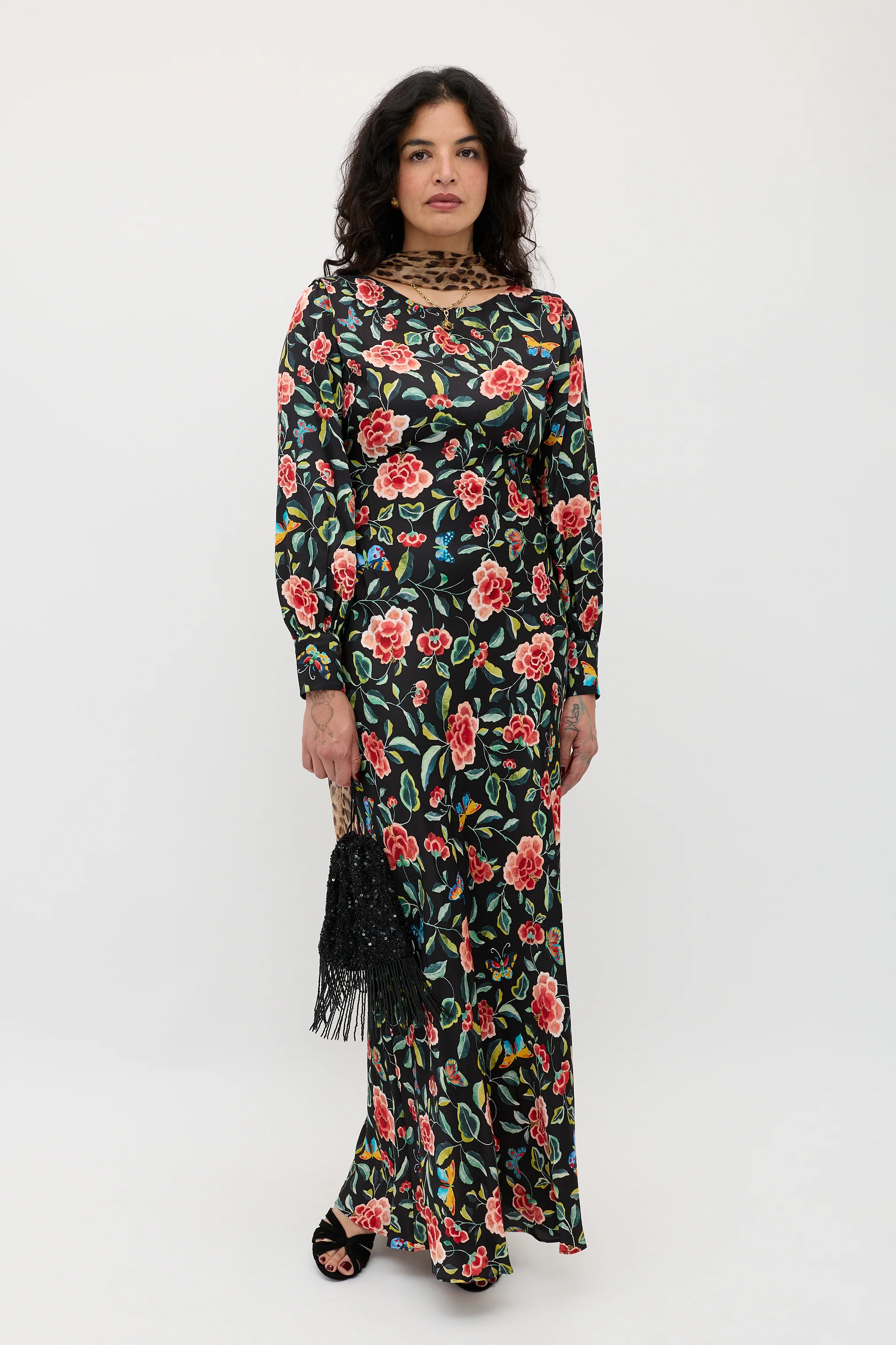 Marni 2 - Butterfly Floral Black