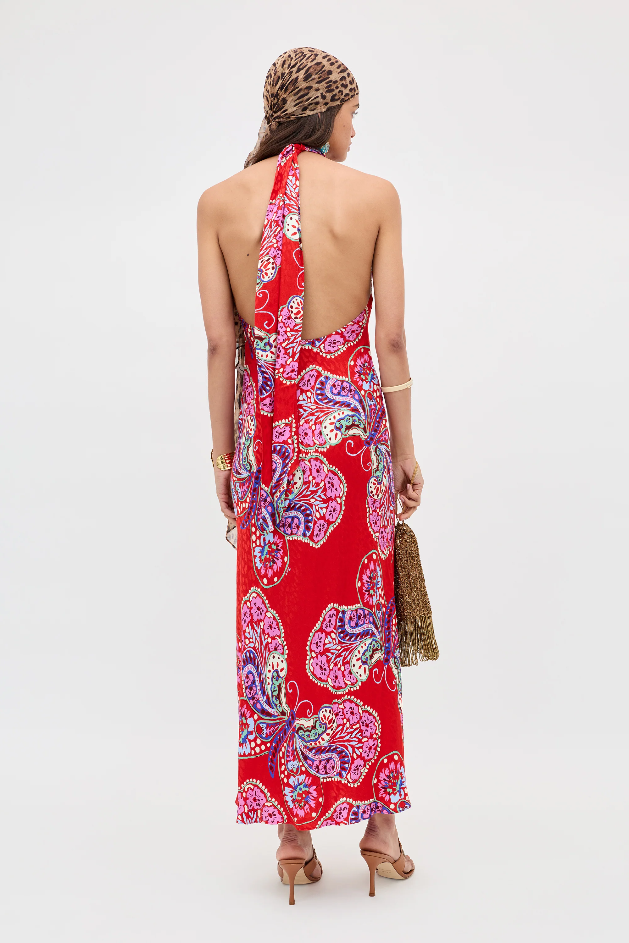 Maura - Butterfly Bloom Jacquard Red - Image 5