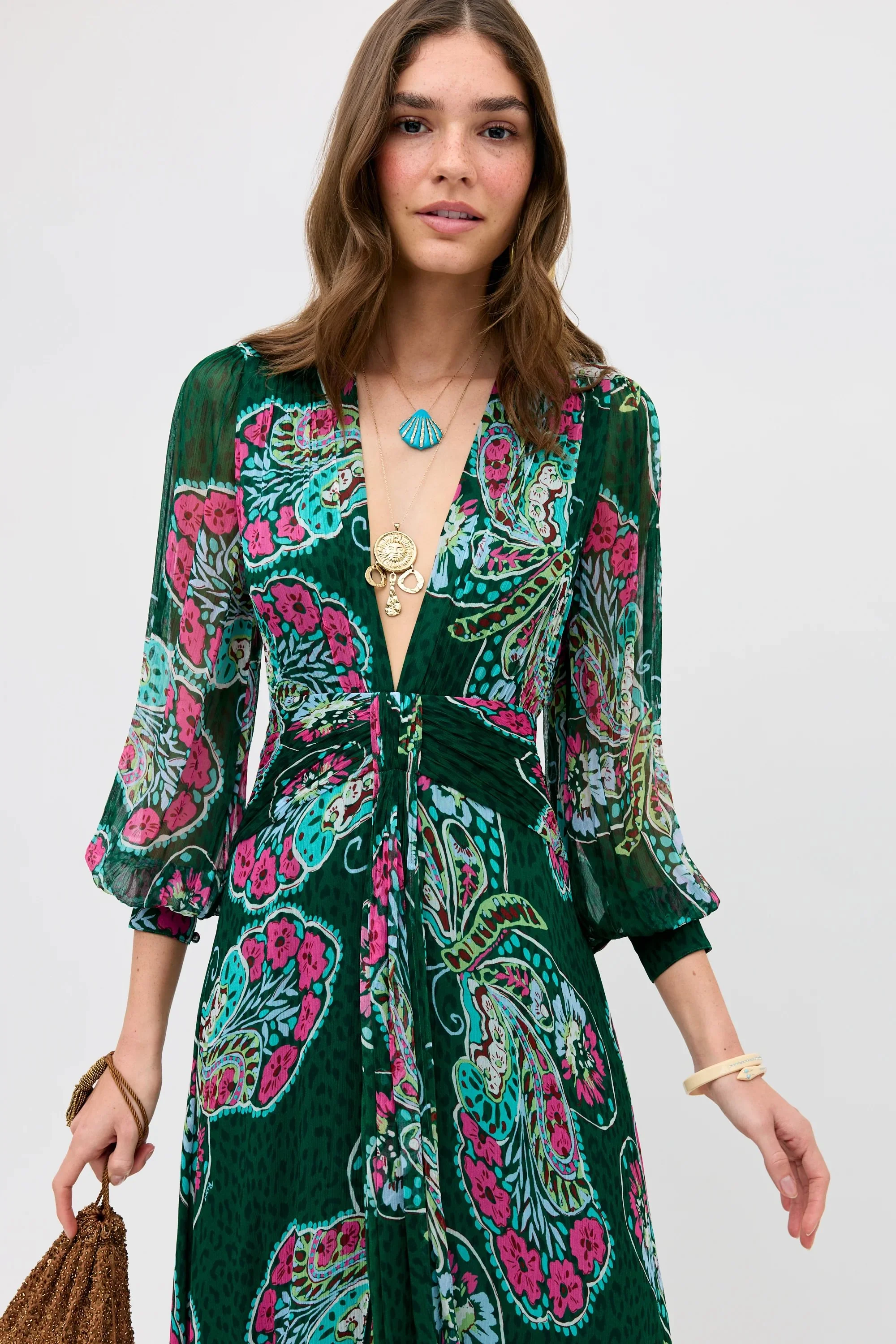 Meera - Butterfly Bloom Green - Image 2