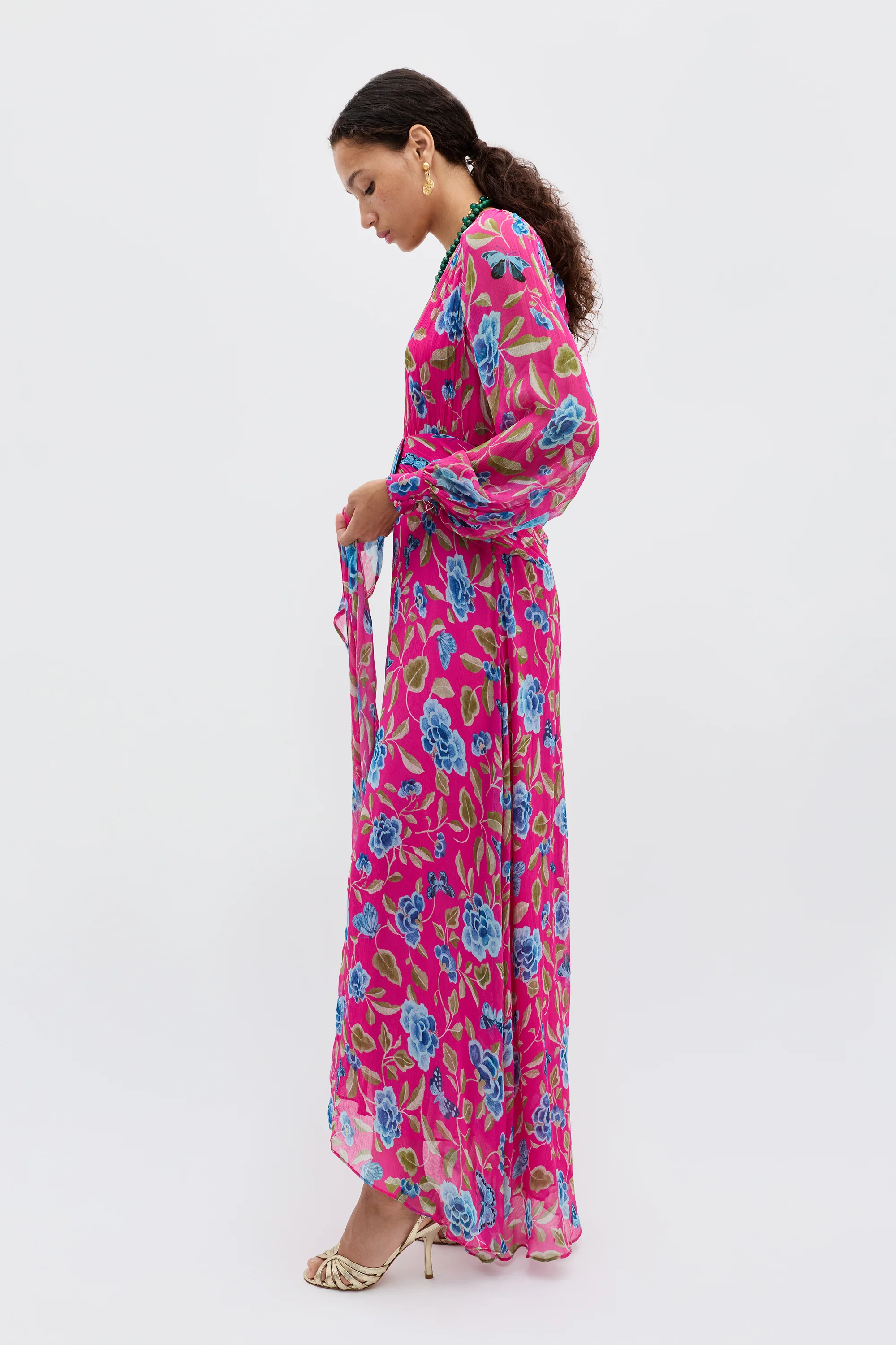 Meera - Butterfly Floral Magenta - Image 5