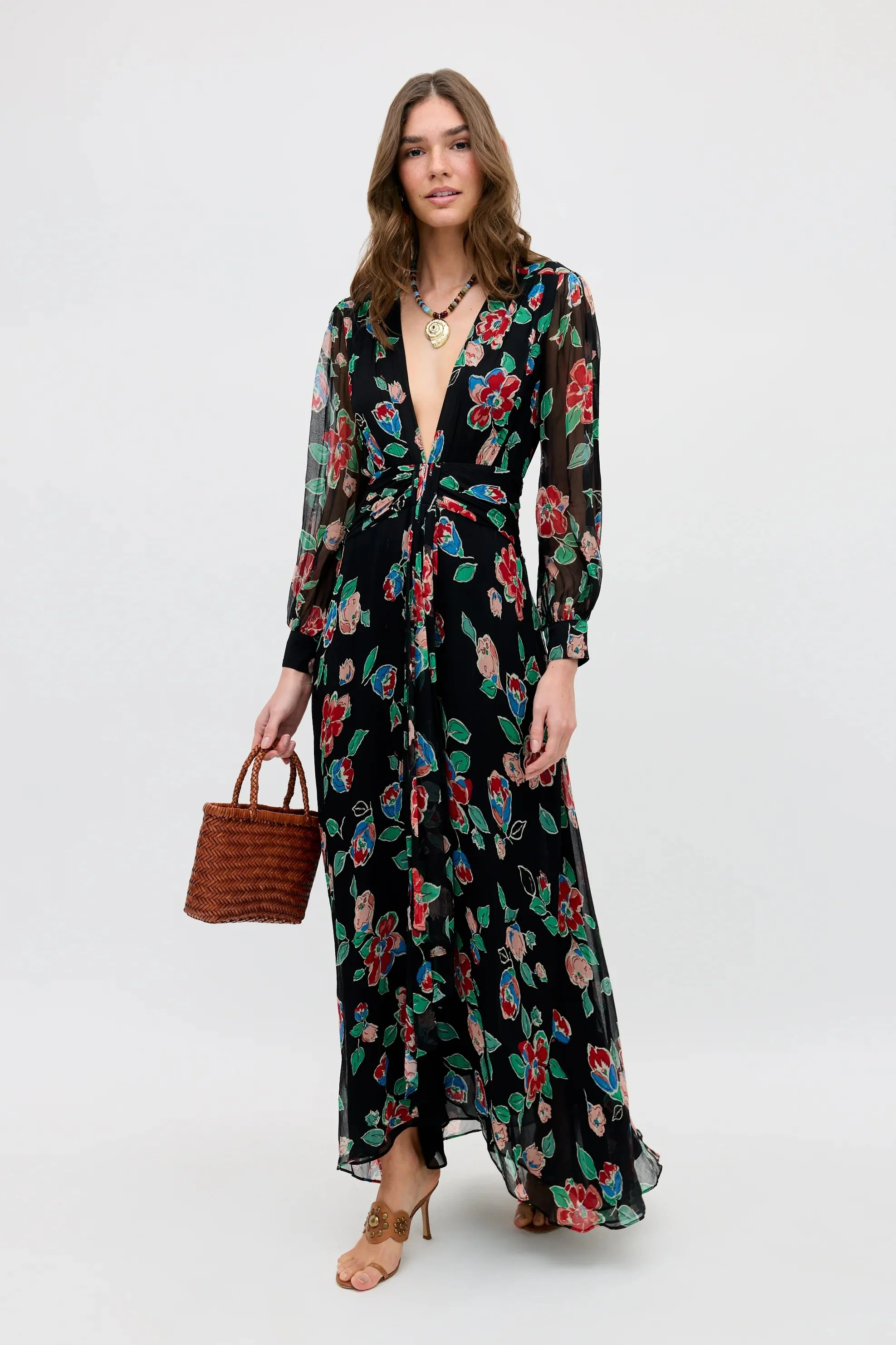 Meera - Kimmie Floral Charcoal