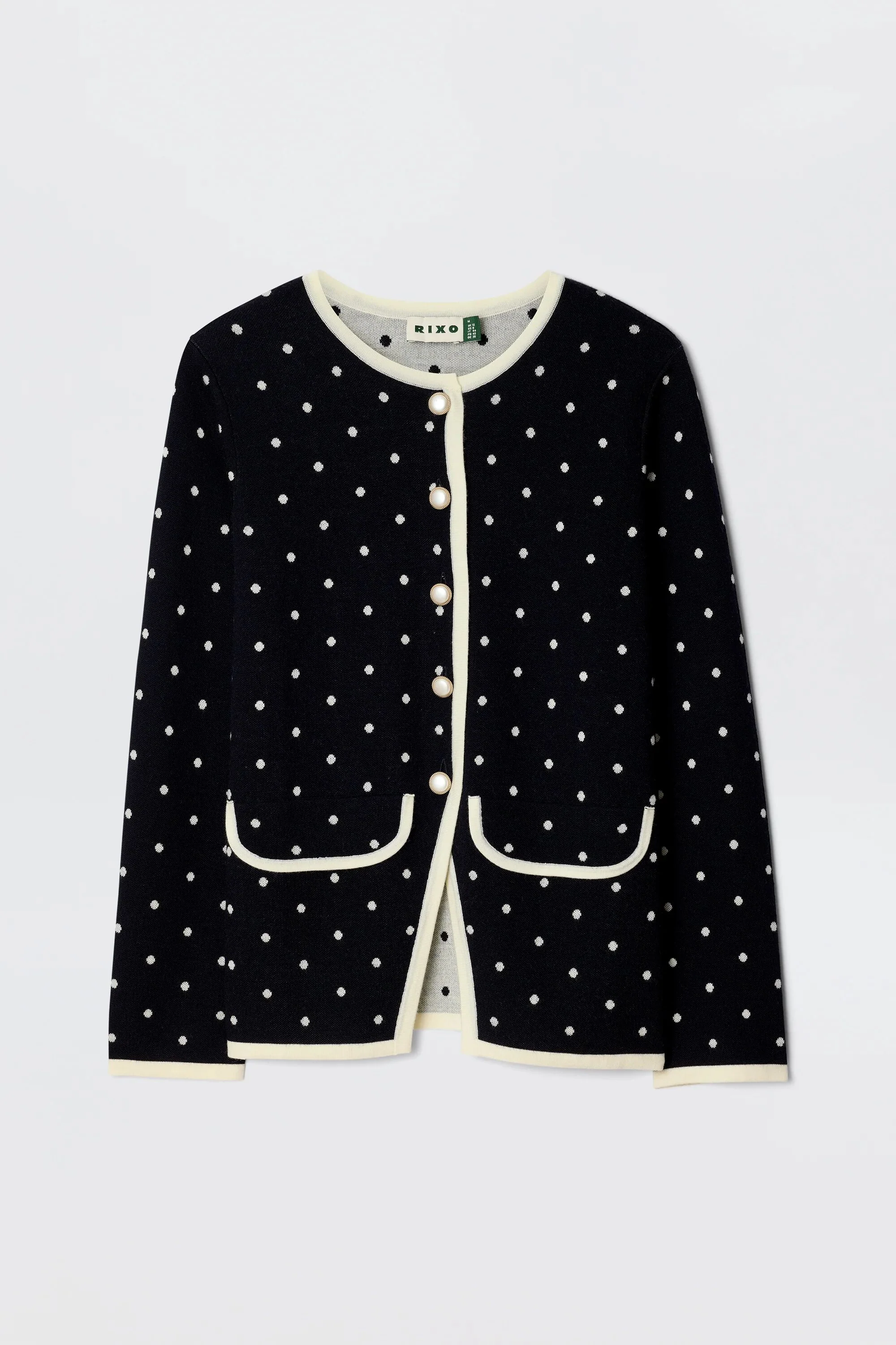 Mirja - City Spot Jacquard Navy - Image 5
