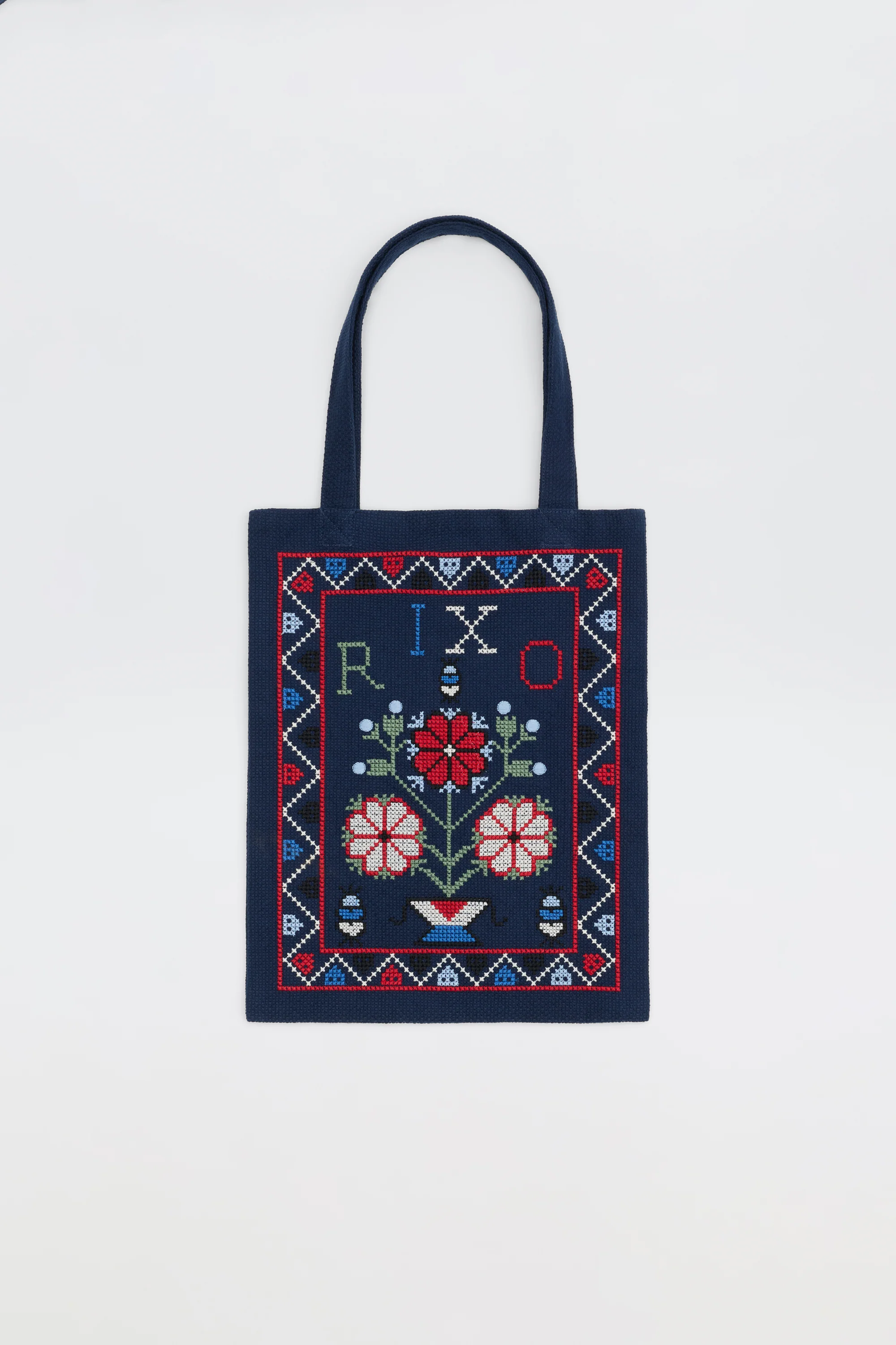 Noora - Terra Cross Stich Embroidery Navy