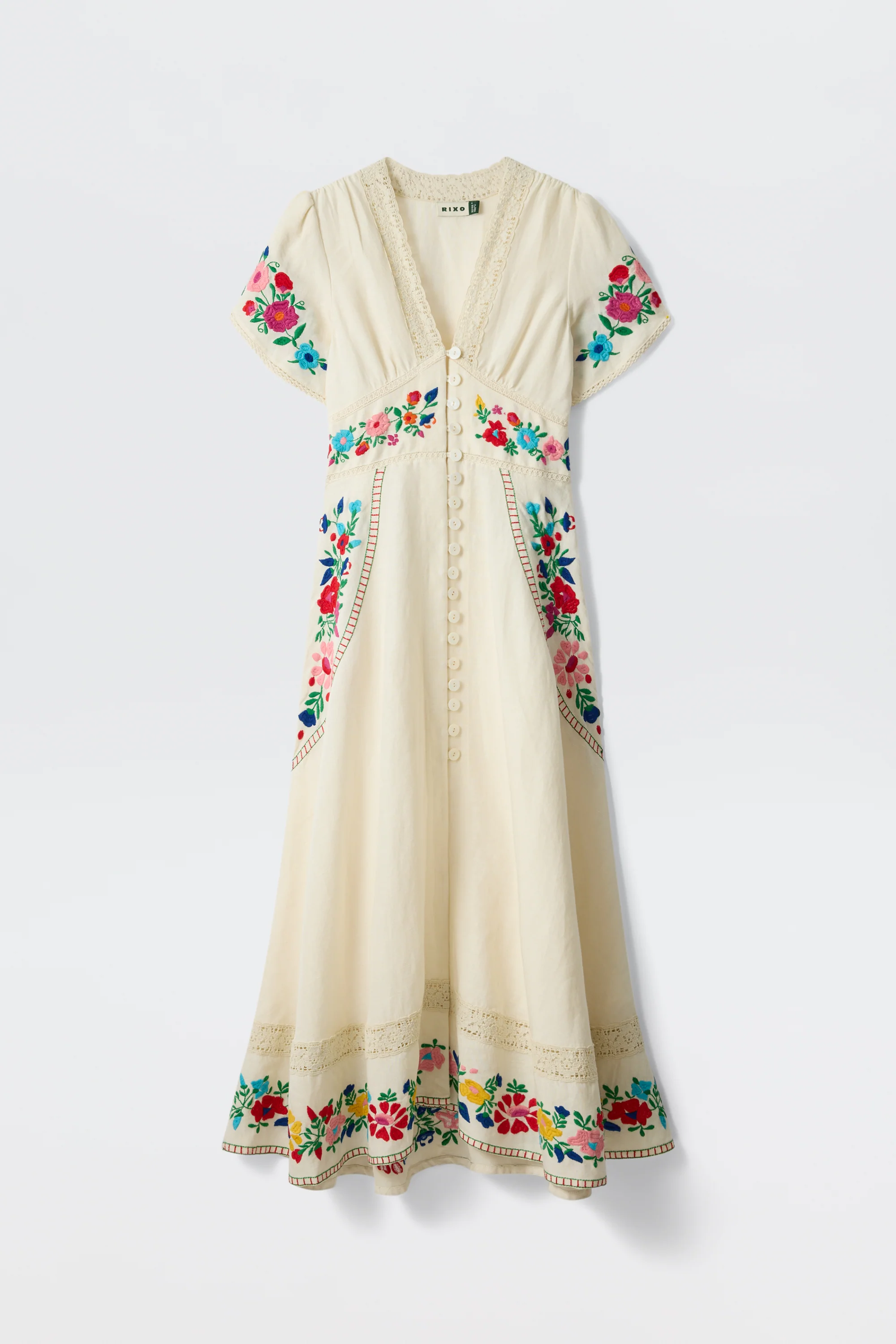 novara dress anemone embroidery cream - Image 7