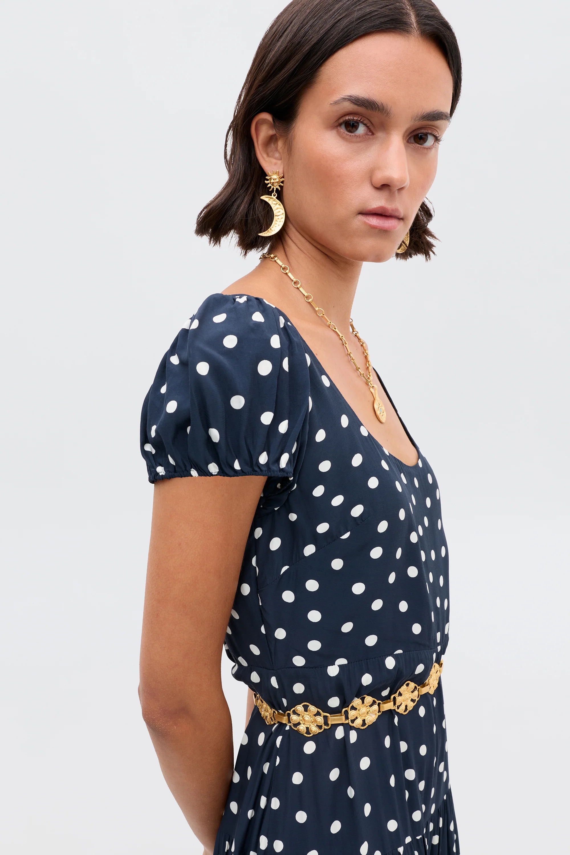 Remi  -  Bohemia Spot Deep Navy - Image 4