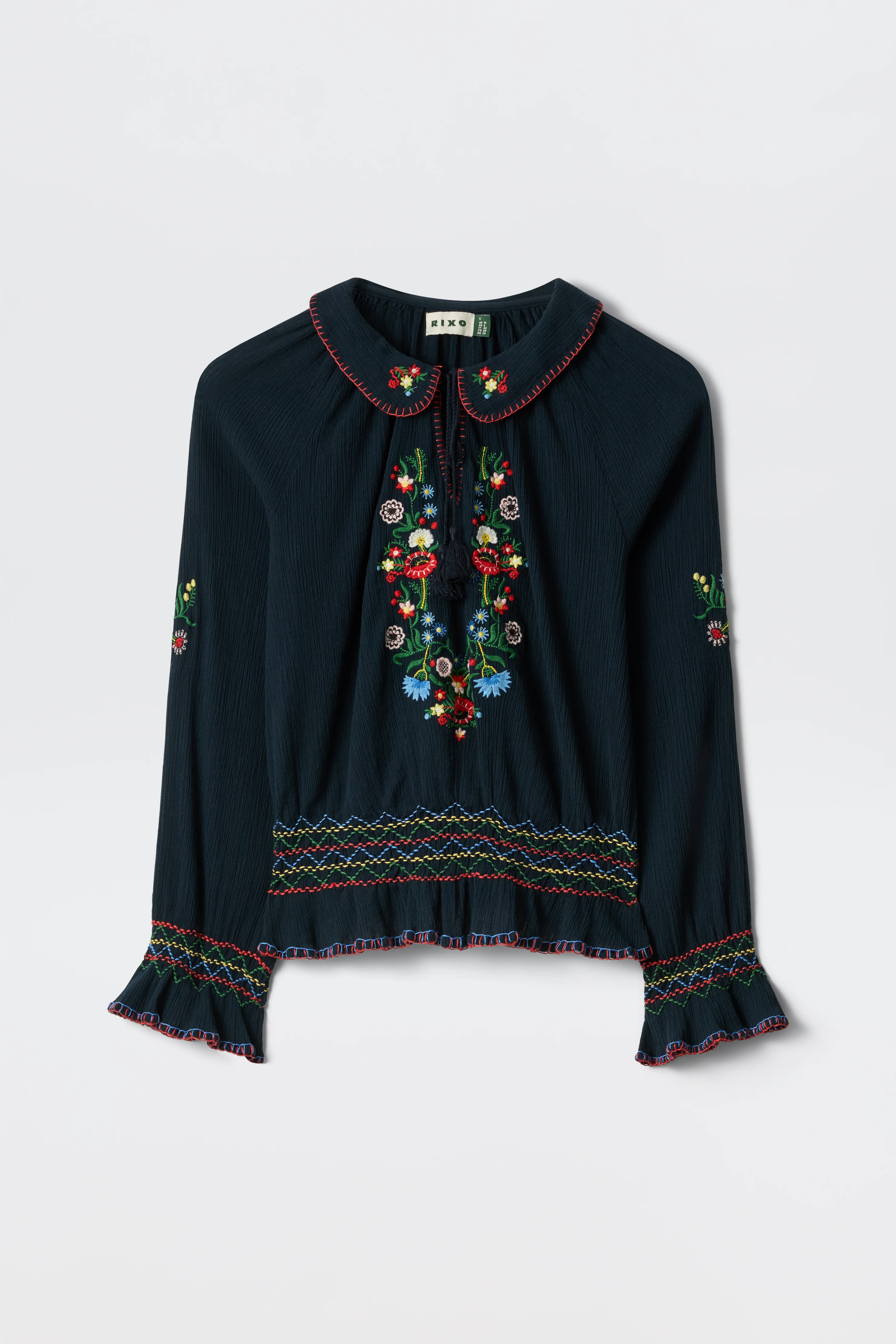 Sofira - Petunia Embroidery Navy - Image 6