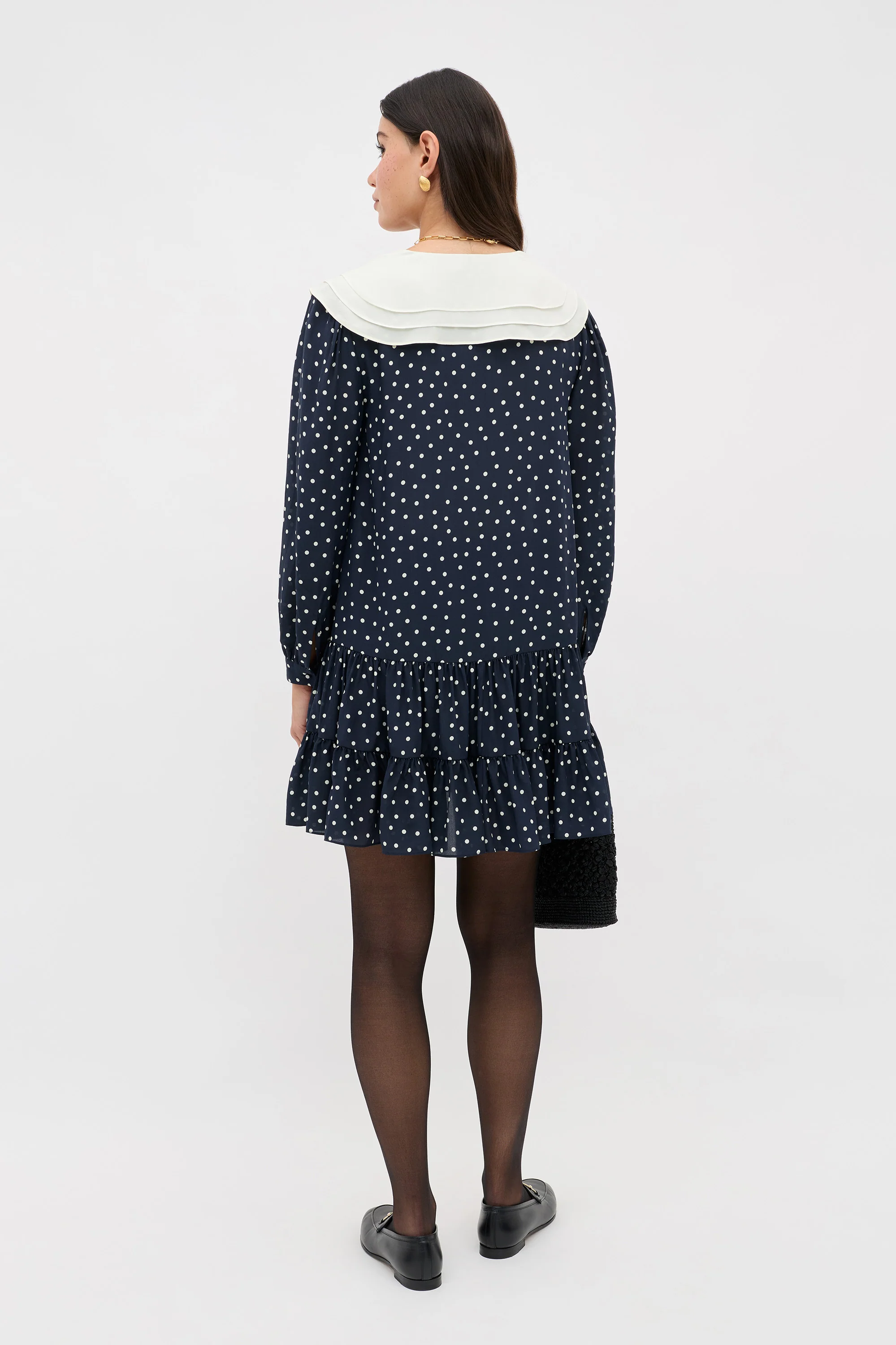 Valetta -  Layla Dot Navy - Image 5
